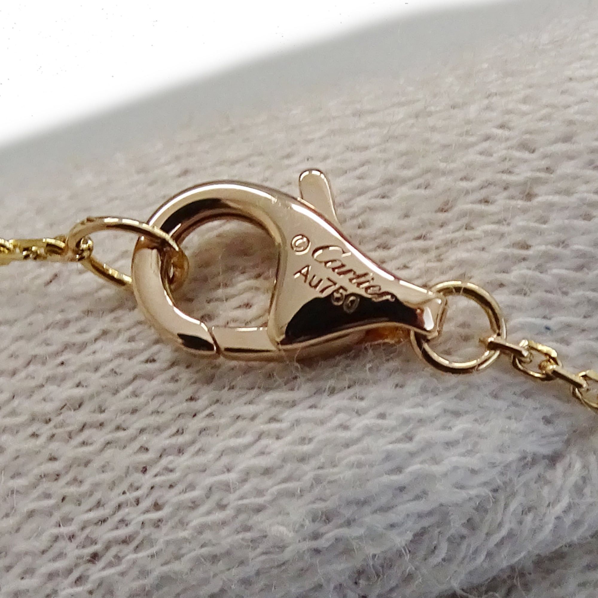 Cartier Cartier necklace for women, brand name, 750PG (pink gold), diamond, etincelle setting, polished. Size ONE SIZE - 12 Thumbnail
