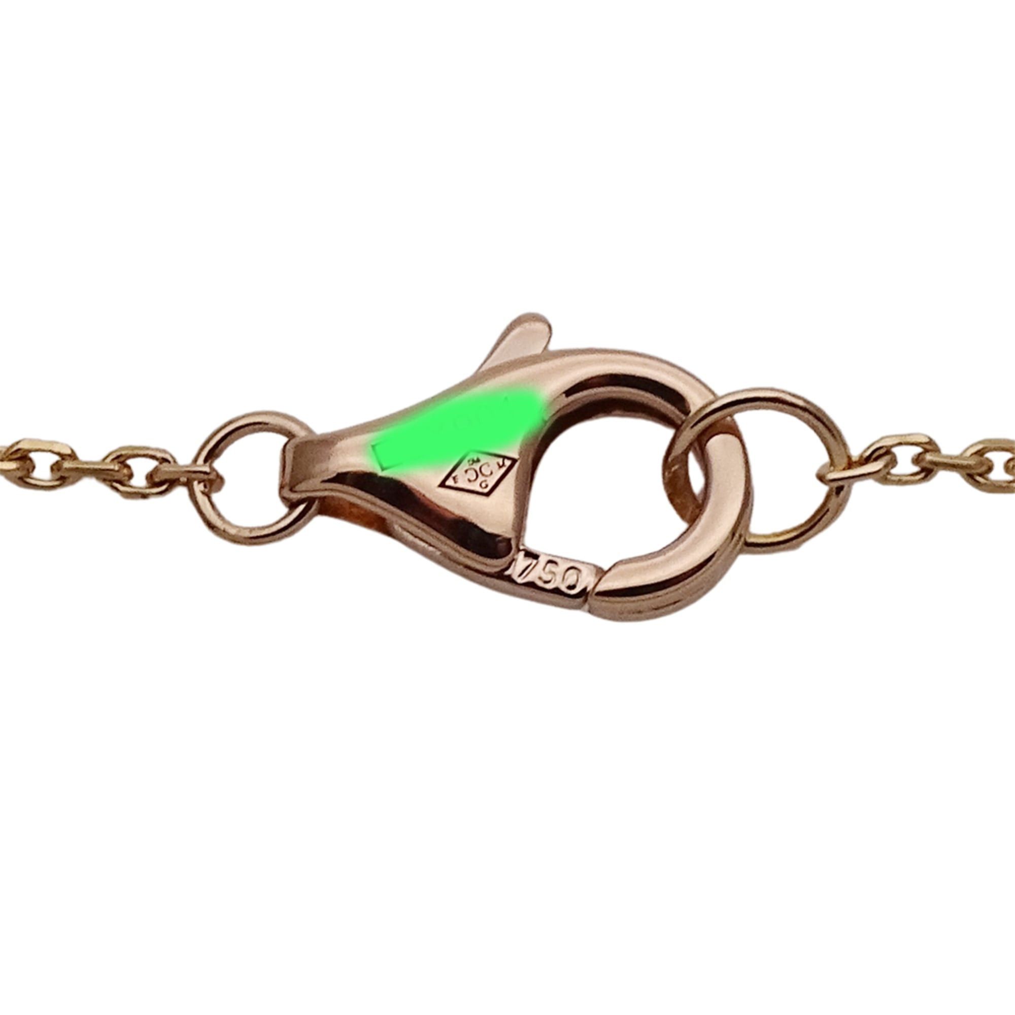 Cartier Cartier necklace for women, brand name, 750PG (pink gold), diamond, etincelle setting, polished. Size ONE SIZE - 6 Thumbnail