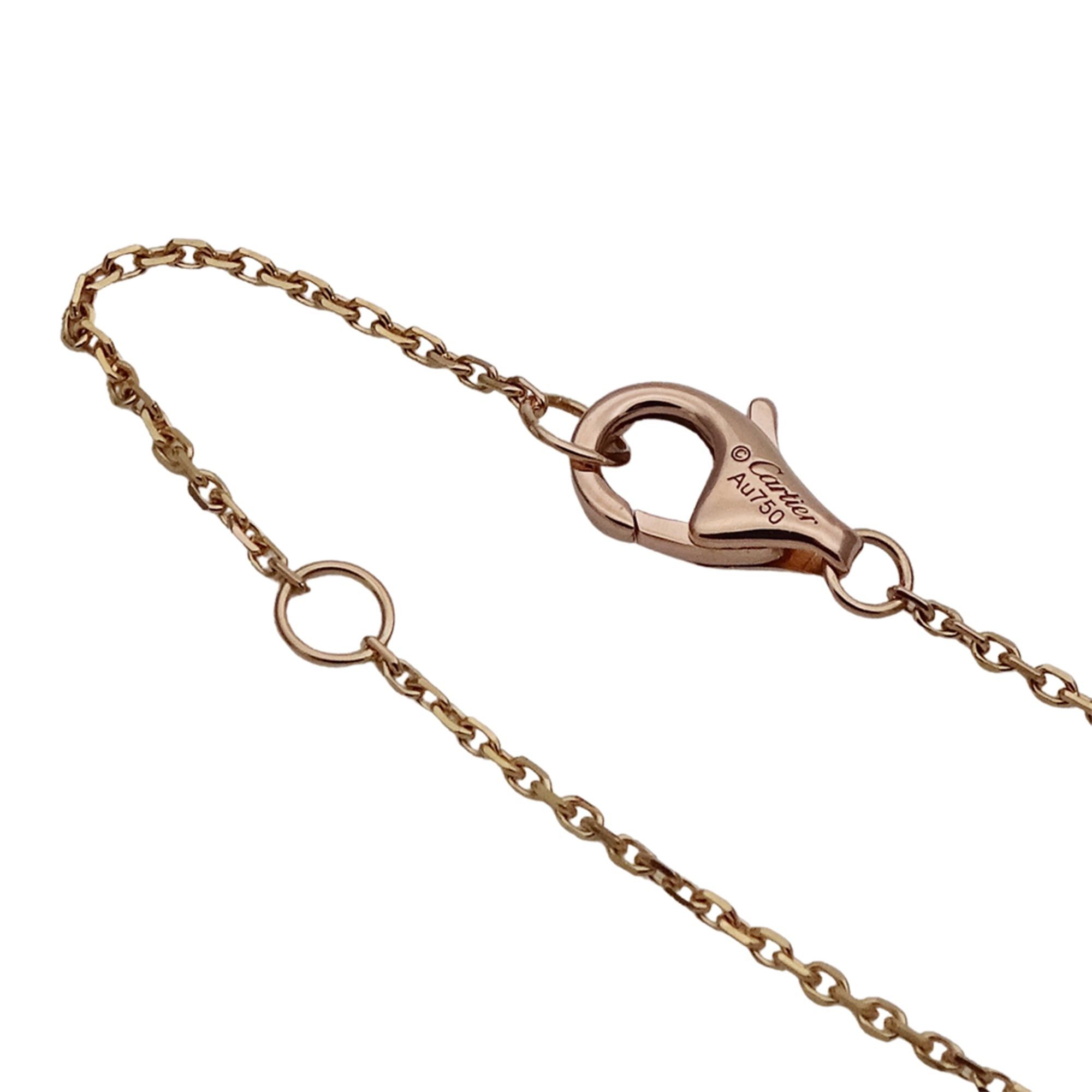 Cartier Cartier necklace for women, brand name, 750PG (pink gold), diamond, etincelle setting, polished. Size ONE SIZE - 5 Thumbnail