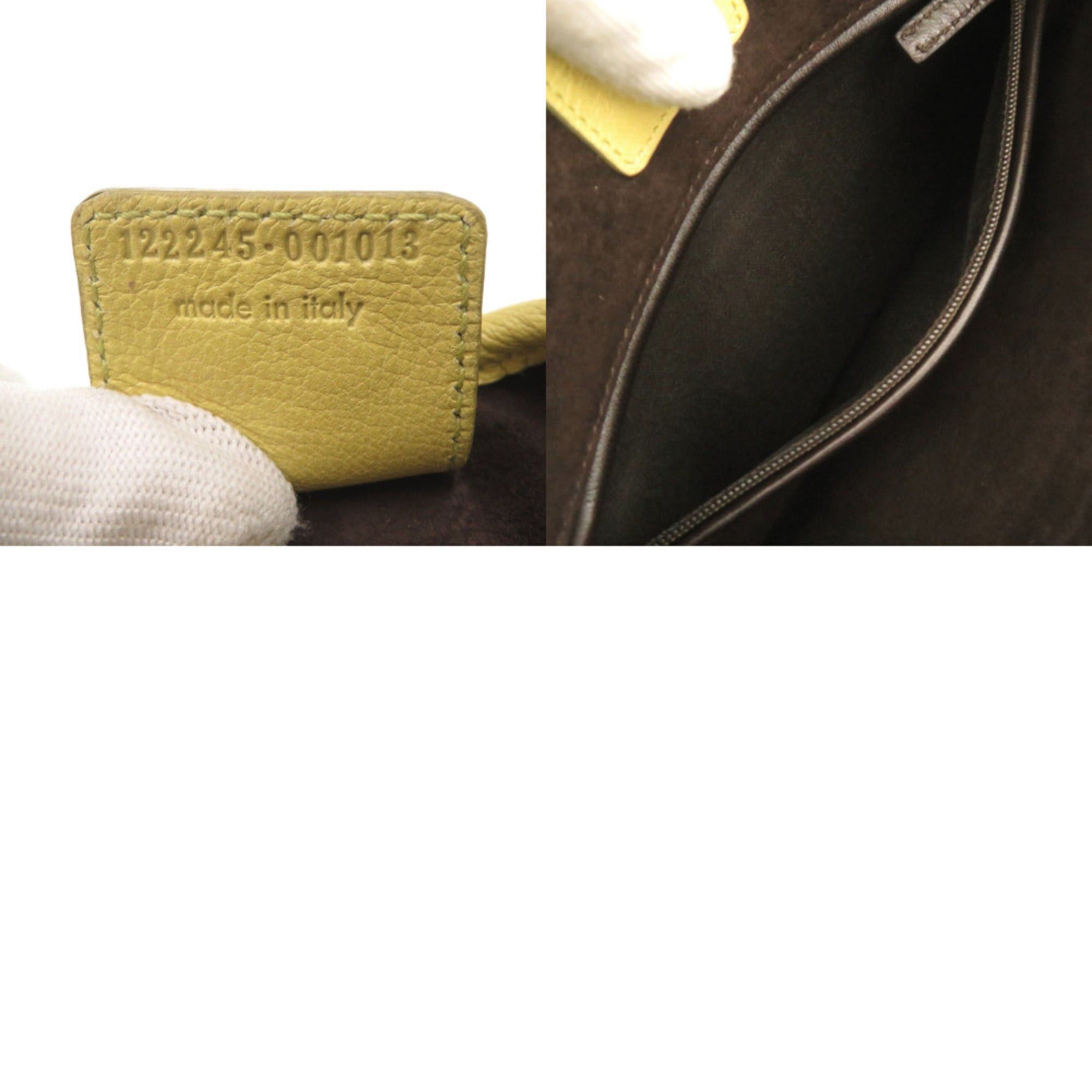 Yves Saint Laurent Excellent condition Yves Saint Laurent Saint-Tropez 122245 Leather Yellow Handbag 1717 YVES SAINT LAURENT Size ONE SIZE - 7 Thumbnail