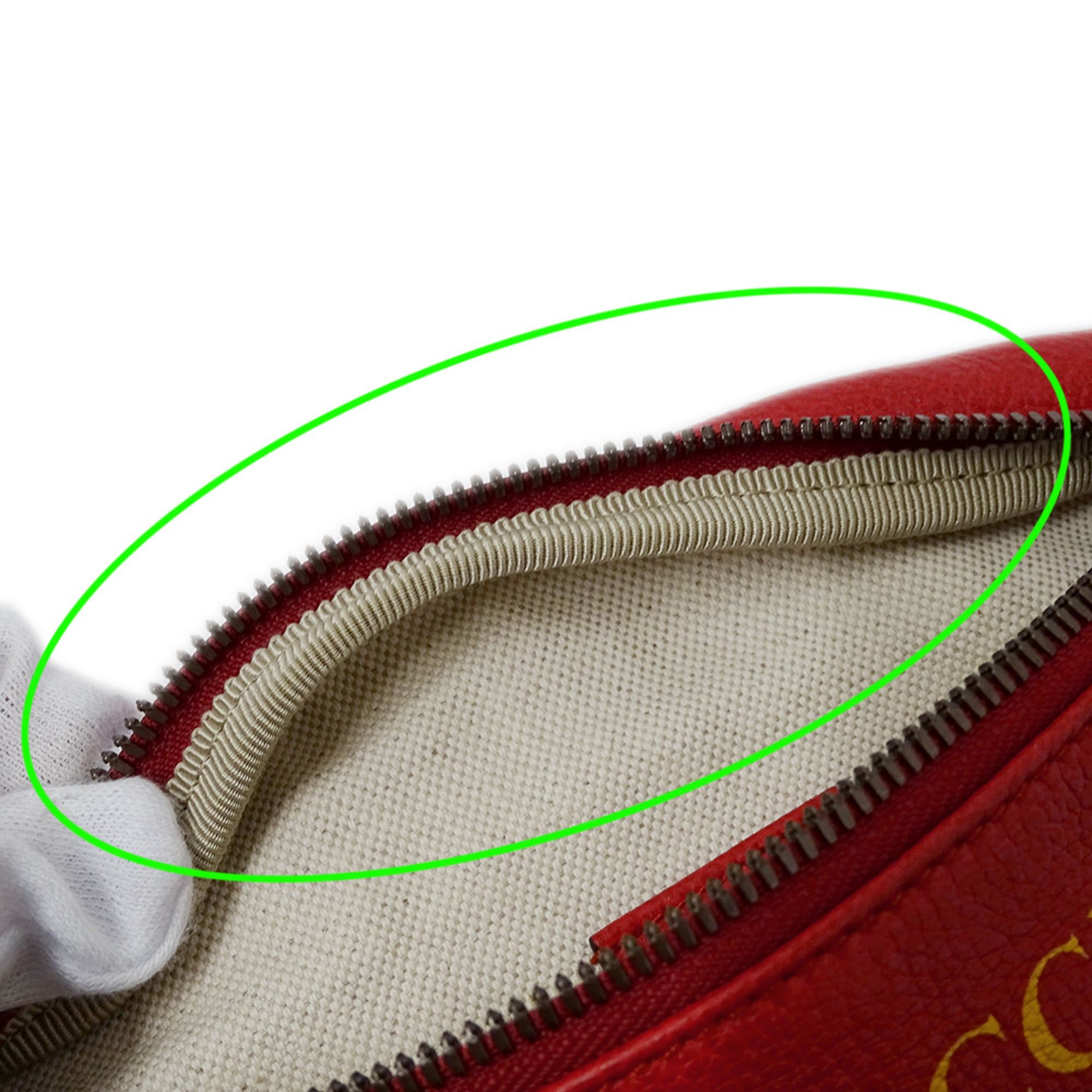 Gucci Gucci handbag for women and men, brand name, body bag, waist Sherry leather, red, 527792, red mini bag. Size ONE SIZE - 7 Thumbnail