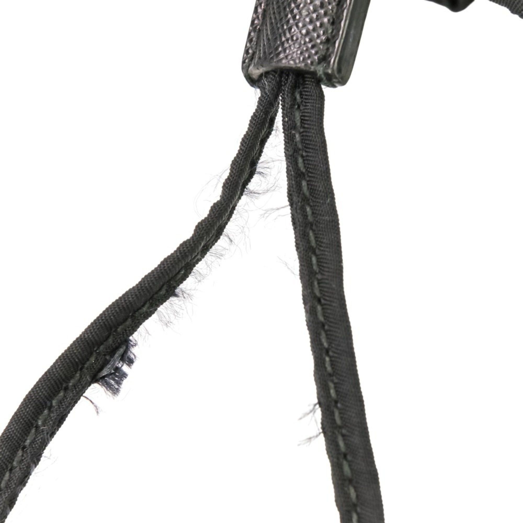Prada PRADA Duet Drawstring Nylon Bag Handbag Shoulder 1BH038 Black Women's Size ONE SIZE - 12 Thumbnail
