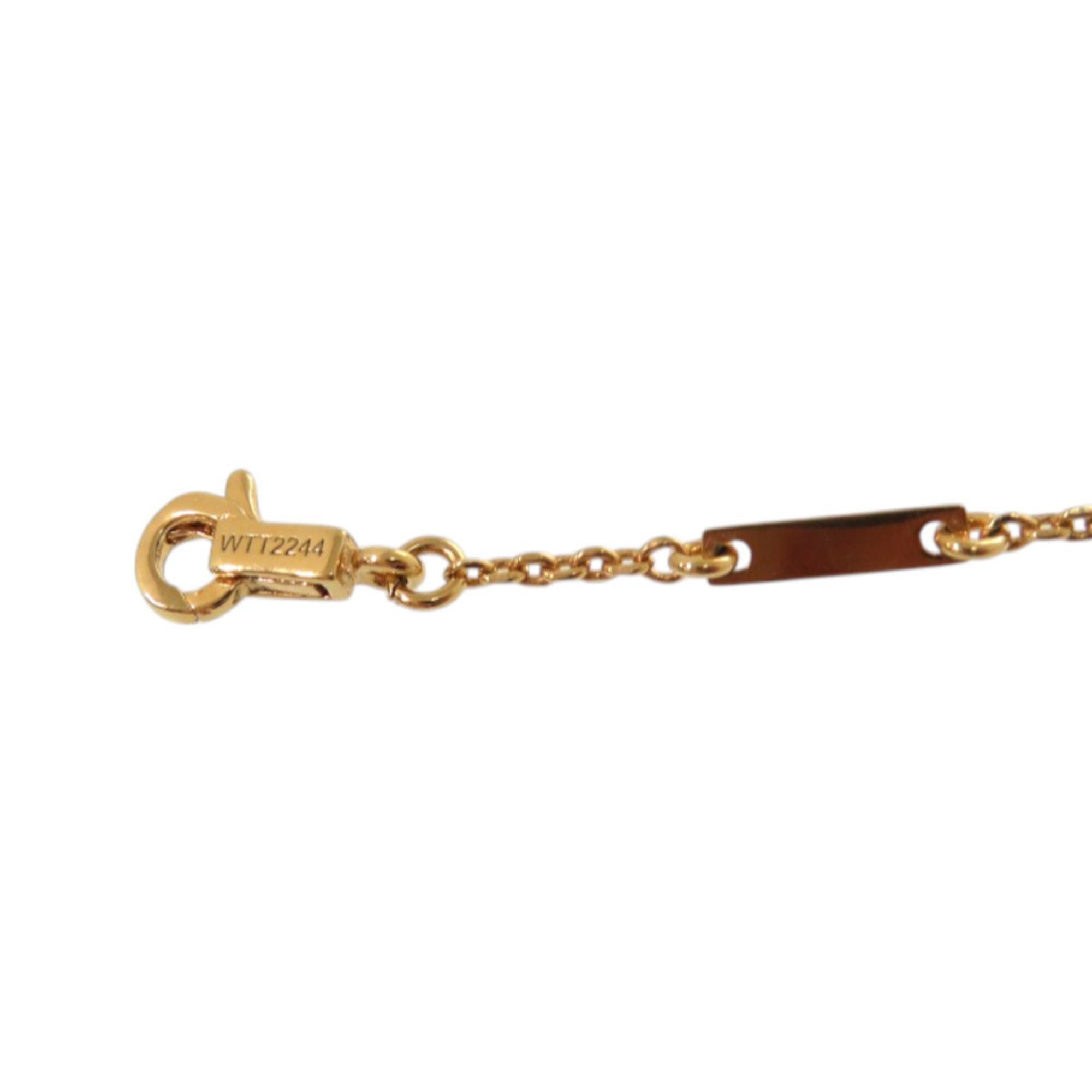 Celine Excellent condition Celine Triomphe Sparkle 461FO6BRS Metal Rhinestone Gold Necklace 0436CELINE Size ONE SIZE - 9 Thumbnail