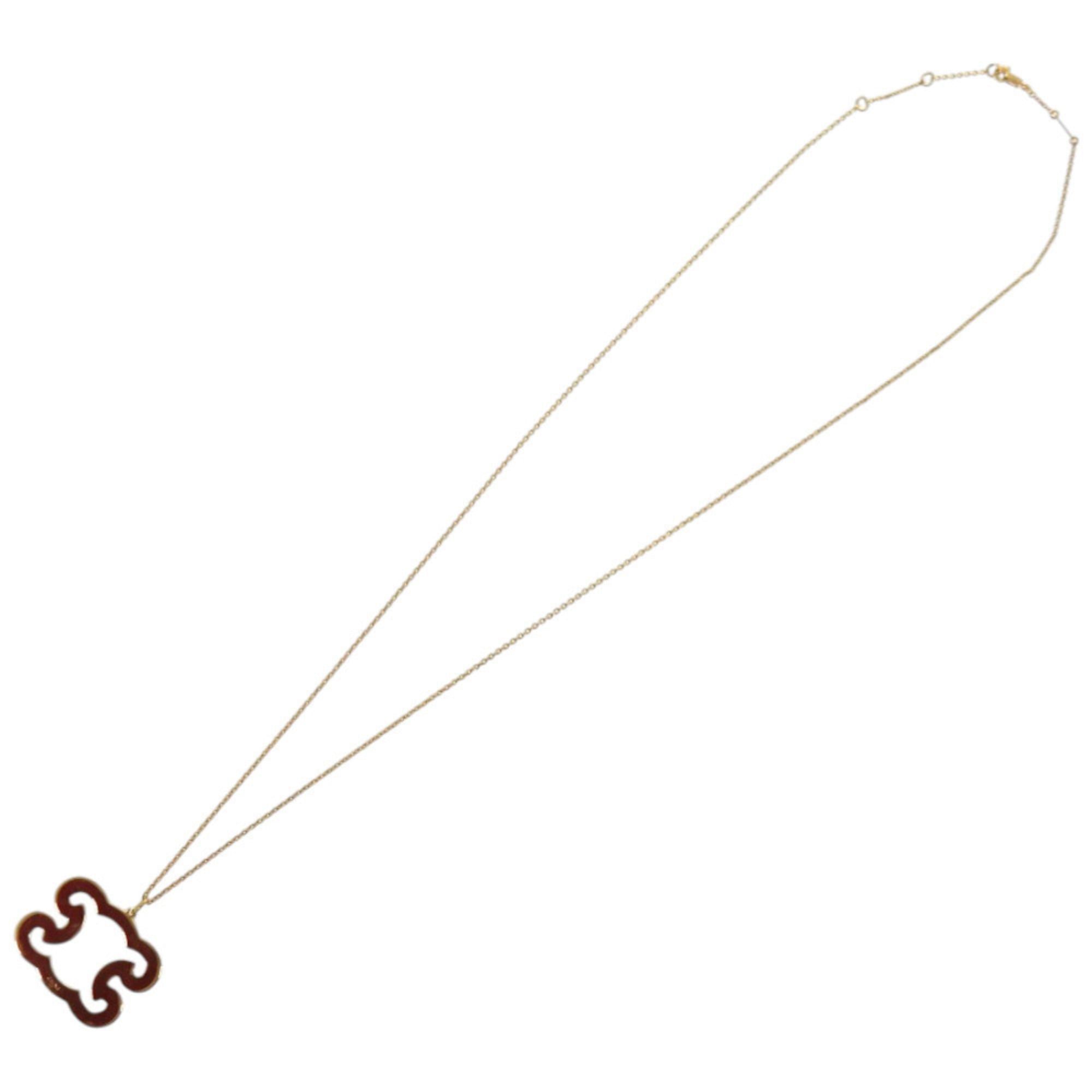 Celine Excellent condition Celine Triomphe Sparkle 461FO6BRS Metal Rhinestone Gold Necklace 0436CELINE Size ONE SIZE - 6 Thumbnail