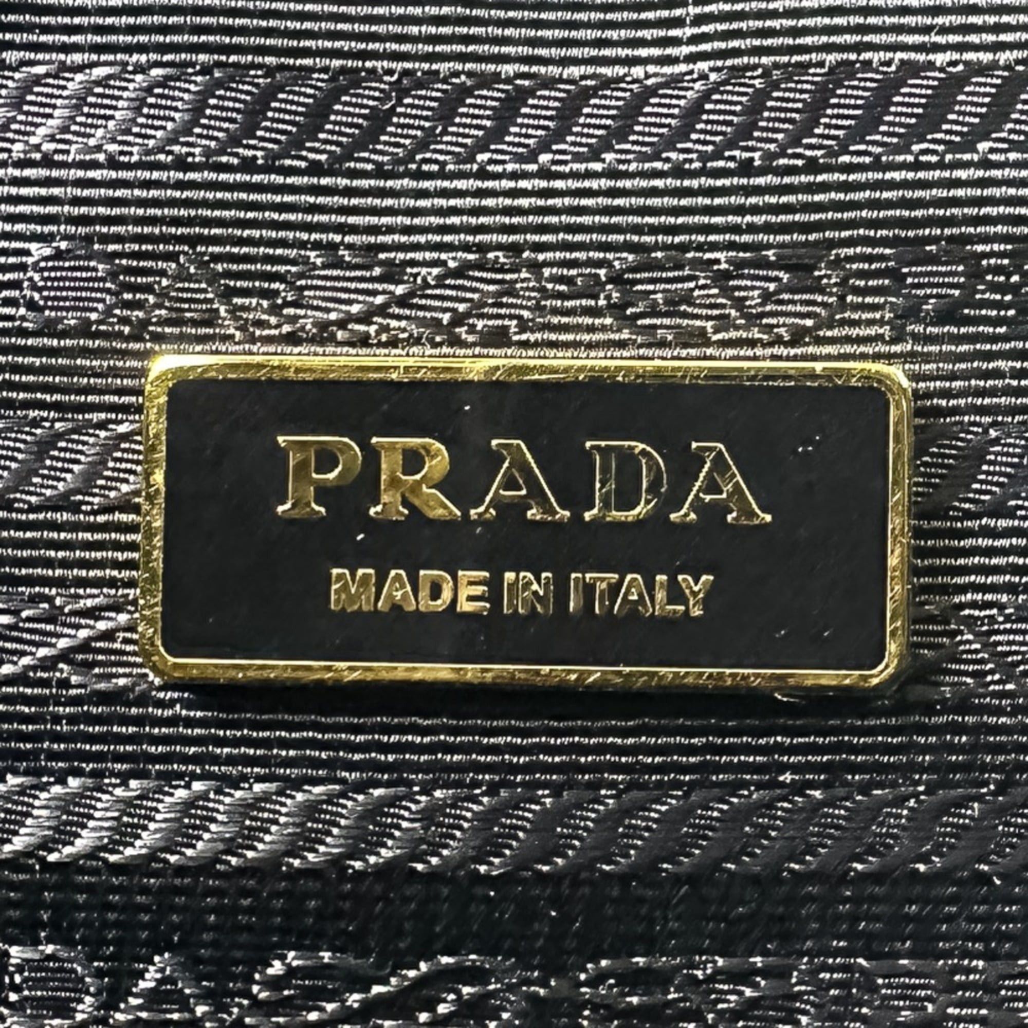 Prada PRADA Velvet Flower Nylon Tote Bag, Black, Women's Size ONE SIZE - 7 Thumbnail
