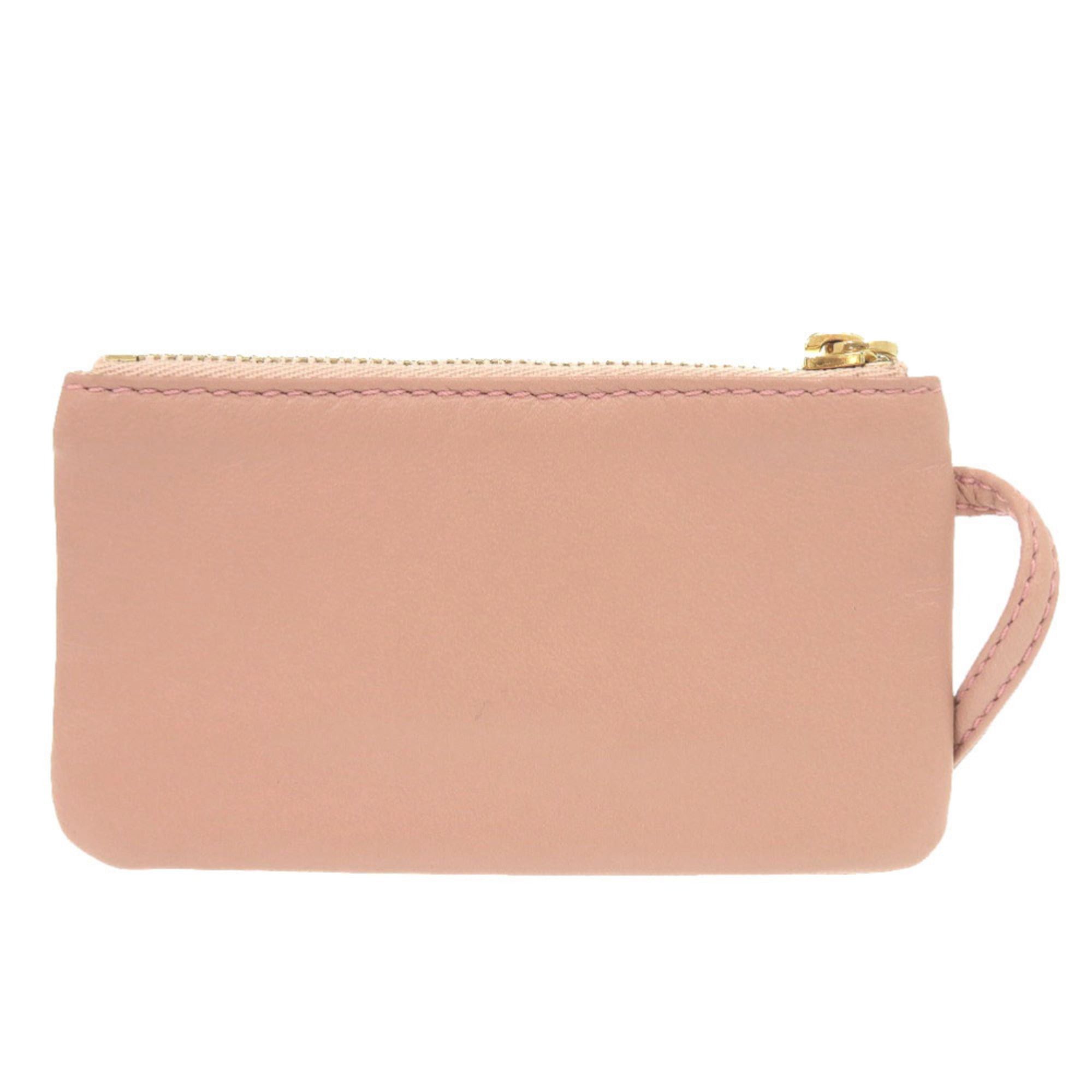 Loewe Excellent condition Loewe logo leather pink wallet/coin case 0984LOEWE Size ONE SIZE - 2 Thumbnail