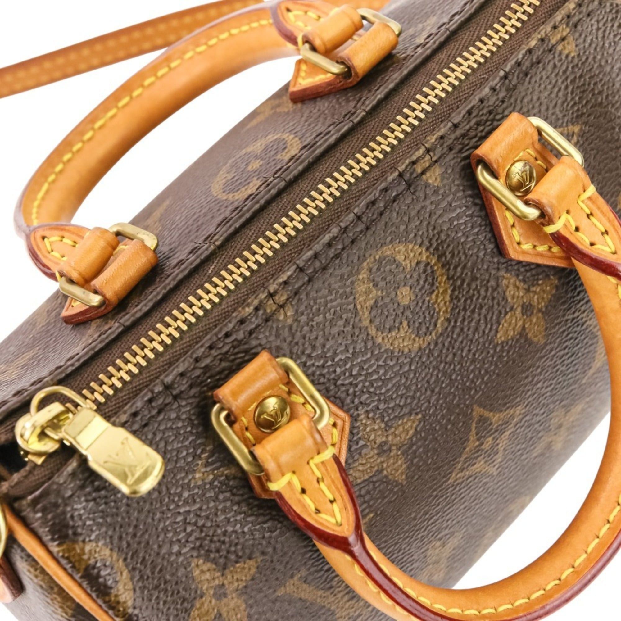 Louis Vuitton LOUIS VUITTON Nano Speedy Monogram Shoulder Pouch Mini Bag M61252 Brown Women's Size ONE SIZE - 6 Thumbnail