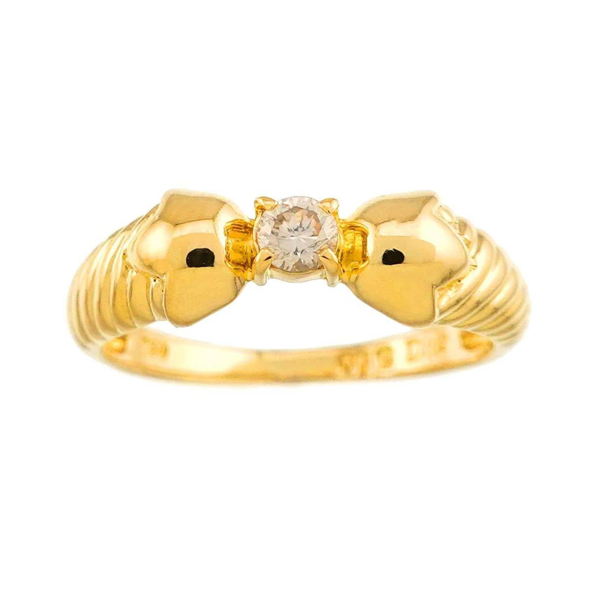 Dior Christian Dior Dior Diamond Ring, 18K Yellow Gold (750) Size ONE SIZE - 2 Thumbnail