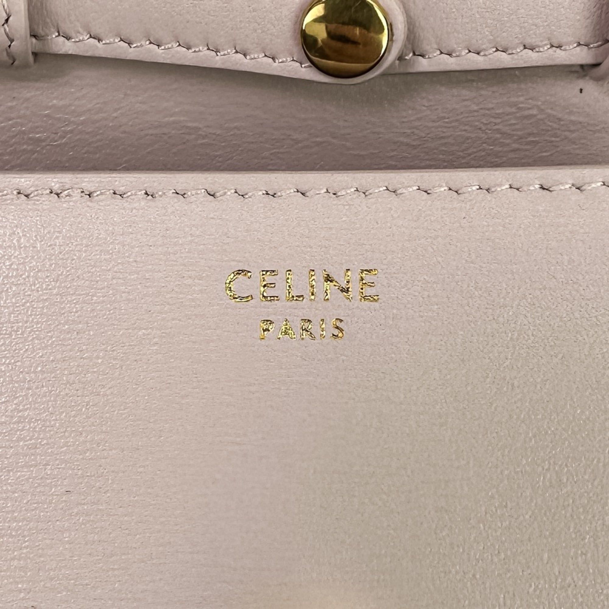 Celine CELINE Triomphe Chain Card Holder Mini Shoulder Bag S-BB-4292 Light Pink Women's Size ONE SIZE - 10 Thumbnail