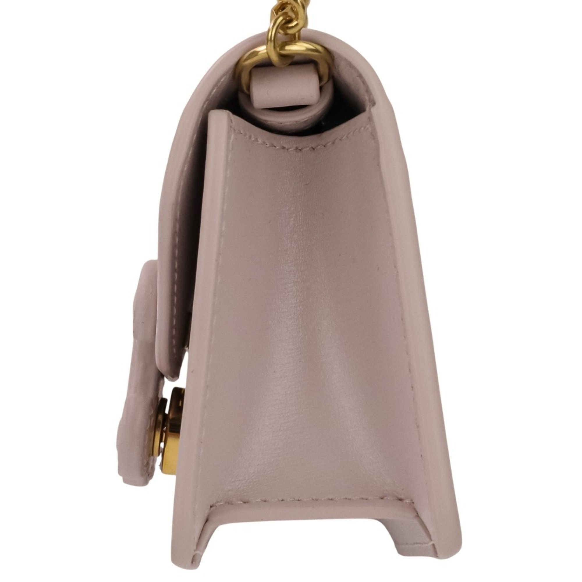 Celine CELINE Triomphe Chain Card Holder Mini Shoulder Bag S-BB-4292 Light Pink Women's Size ONE SIZE - 3 Thumbnail