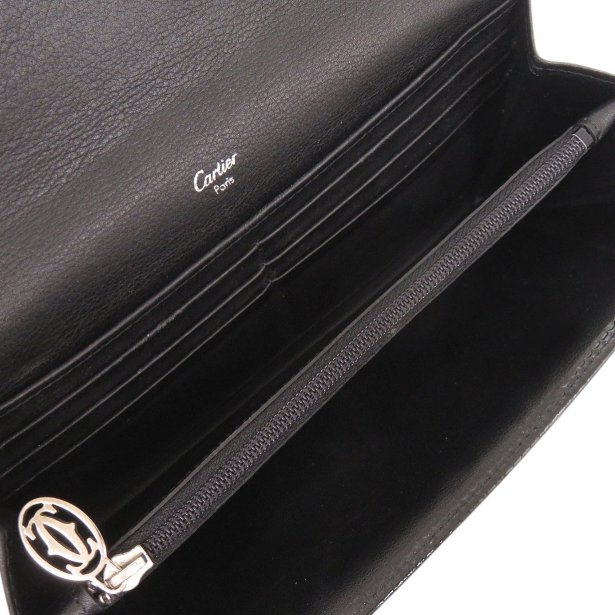 Cartier Cartier Happy Birthday Patent Leather Black Long Wallet 0024CARTIER Size ONE SIZE - 4 Thumbnail