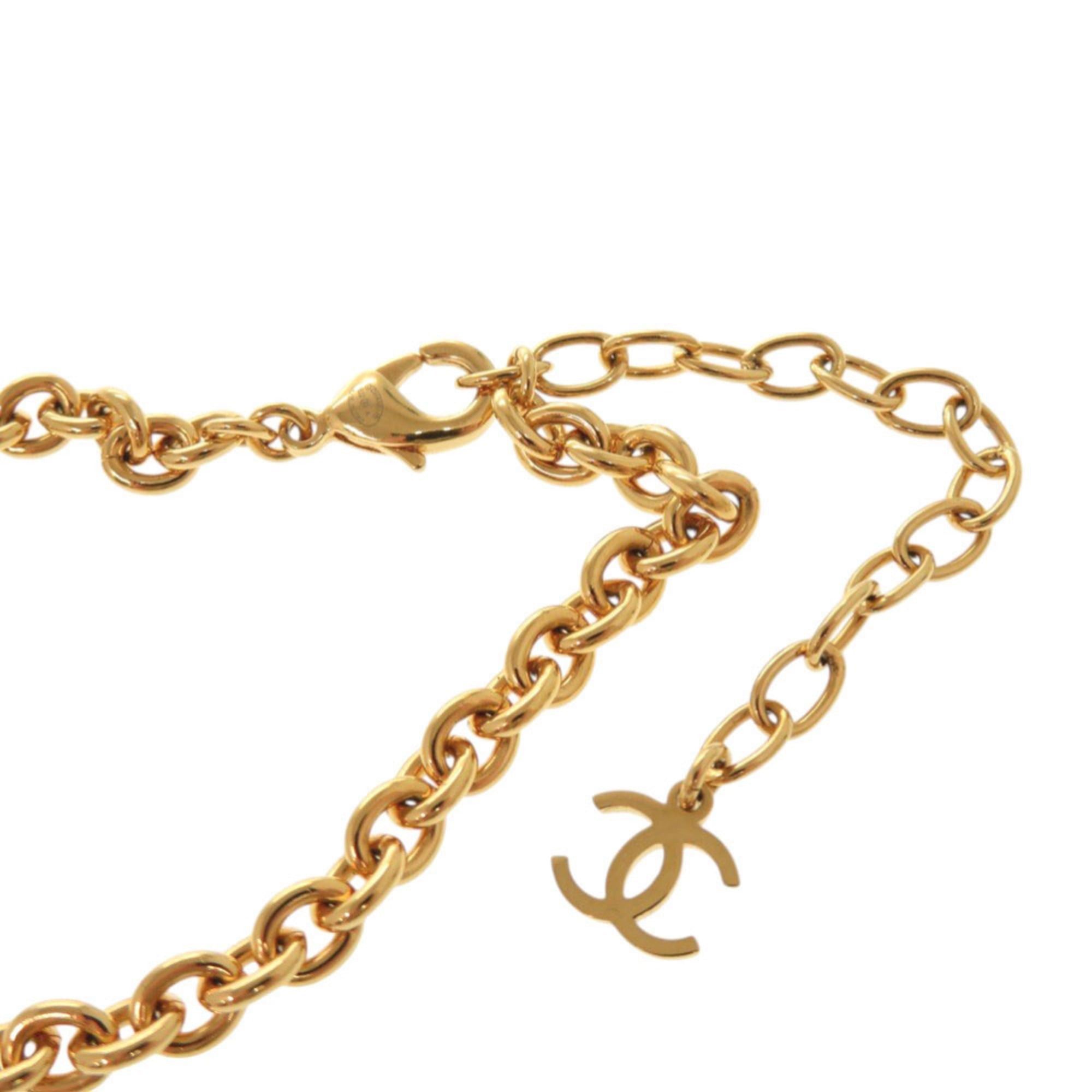 Chanel Excellent condition Chanel Coco Mark Lion Metal Faux Pearl Gold Necklace 1577CHANEL Size ONE SIZE - 9 Thumbnail