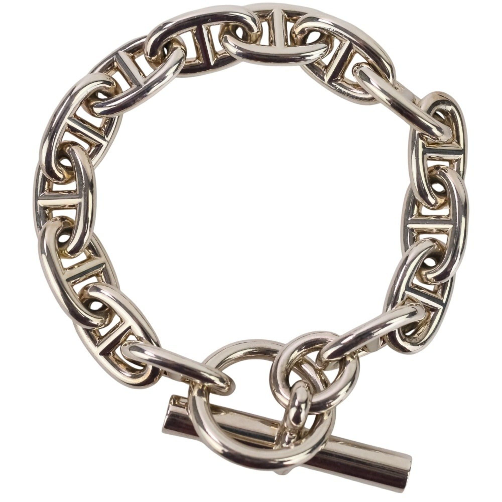 Hermes HERMES Chaine d'Ancre MM 14-link bracelet, sterling silver 925, women's. Size ONE SIZE - 4 Thumbnail
