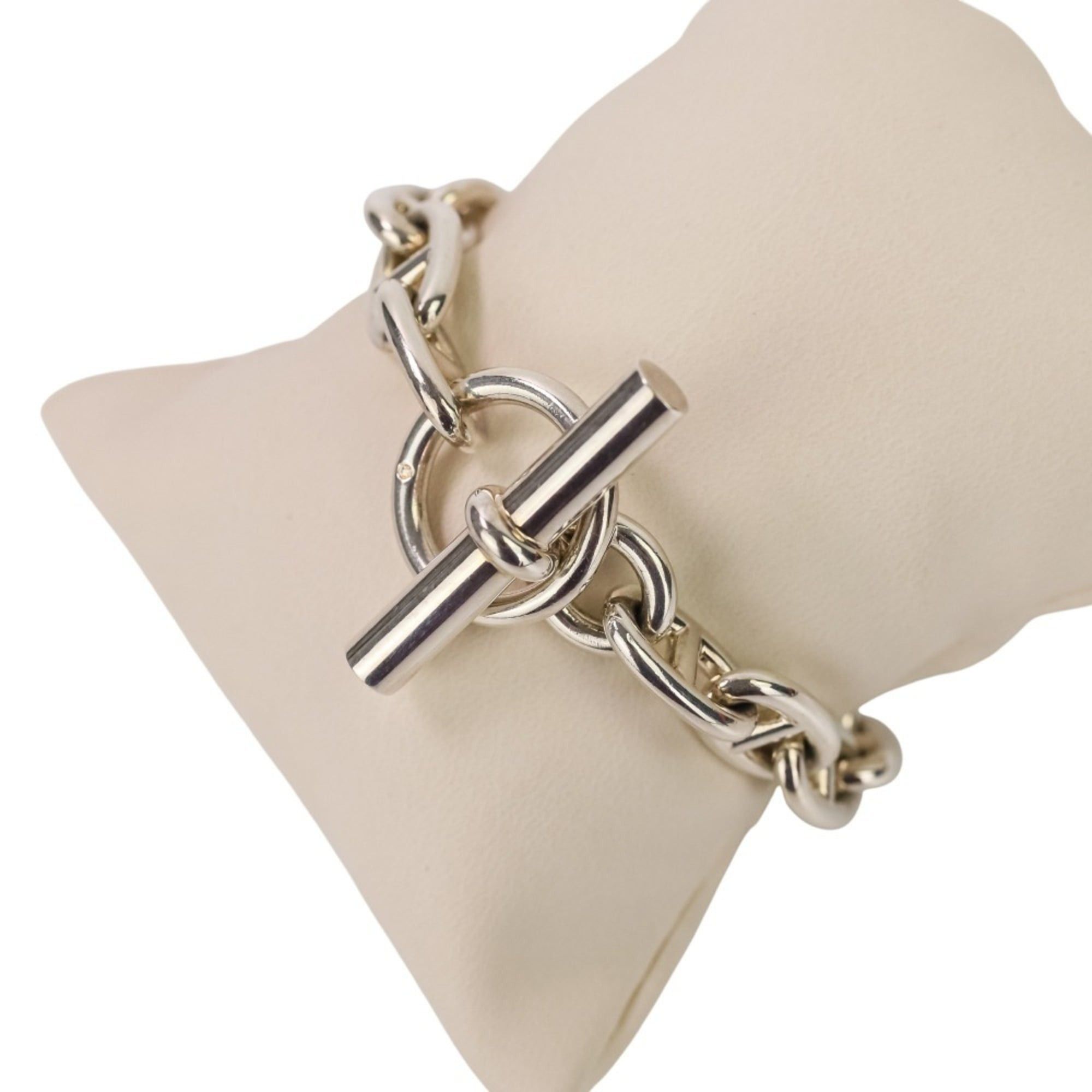Hermes HERMES Chaine d'Ancre MM 14-link bracelet, sterling silver 925, women's. Size ONE SIZE - 3 Thumbnail