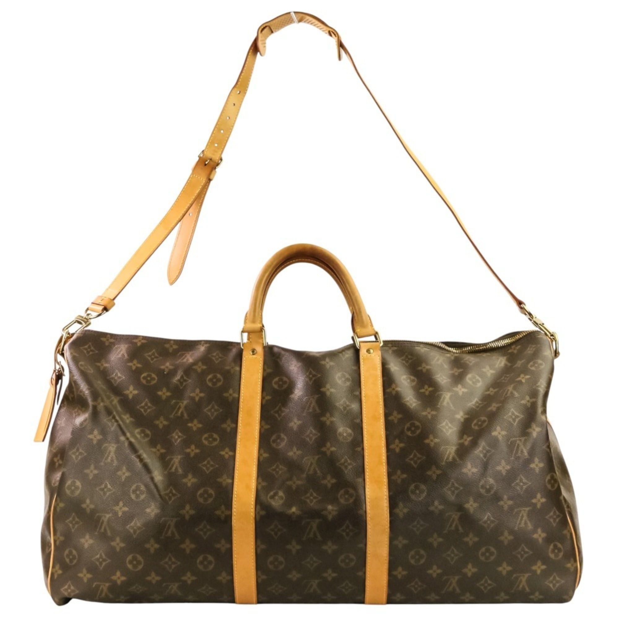 Louis Vuitton Louis Vuitton Monogram Keepall Bandoulière 60 Boston Bag M41412 Brown Men's Women's Size ONE SIZE - 3 Thumbnail