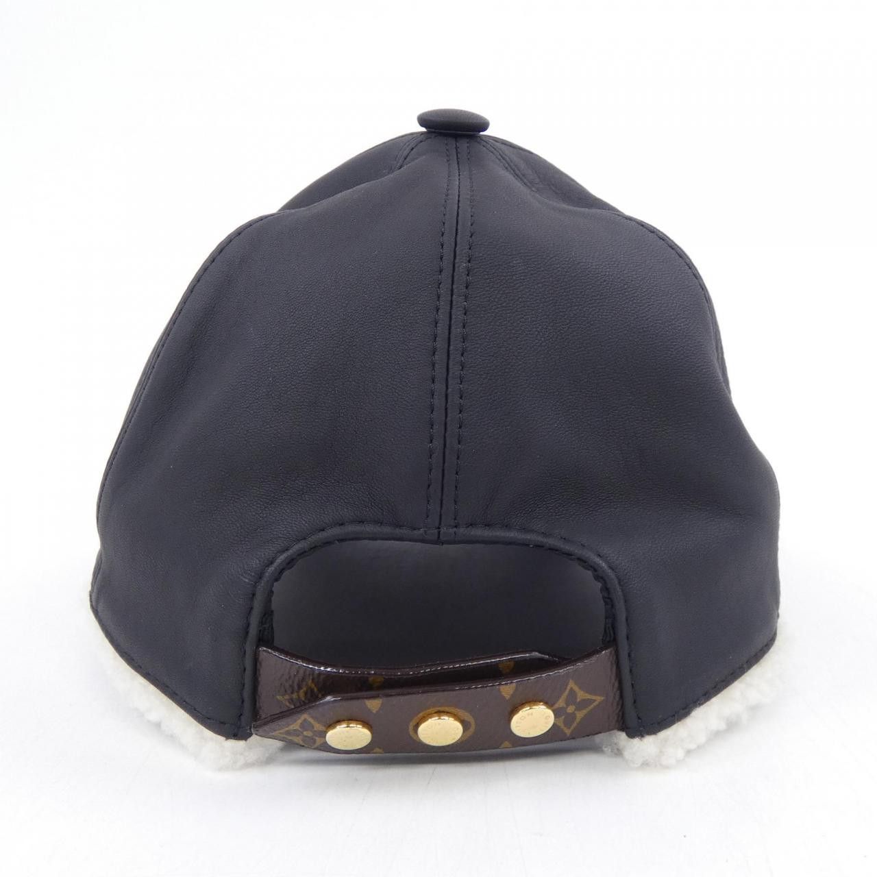 Louis Vuitton Louis Vuitton Louis Vuitton Shearling Visor Cap Fur Hats M00493 DUTY FREE for USA Size ONE SIZE - 4 Thumbnail