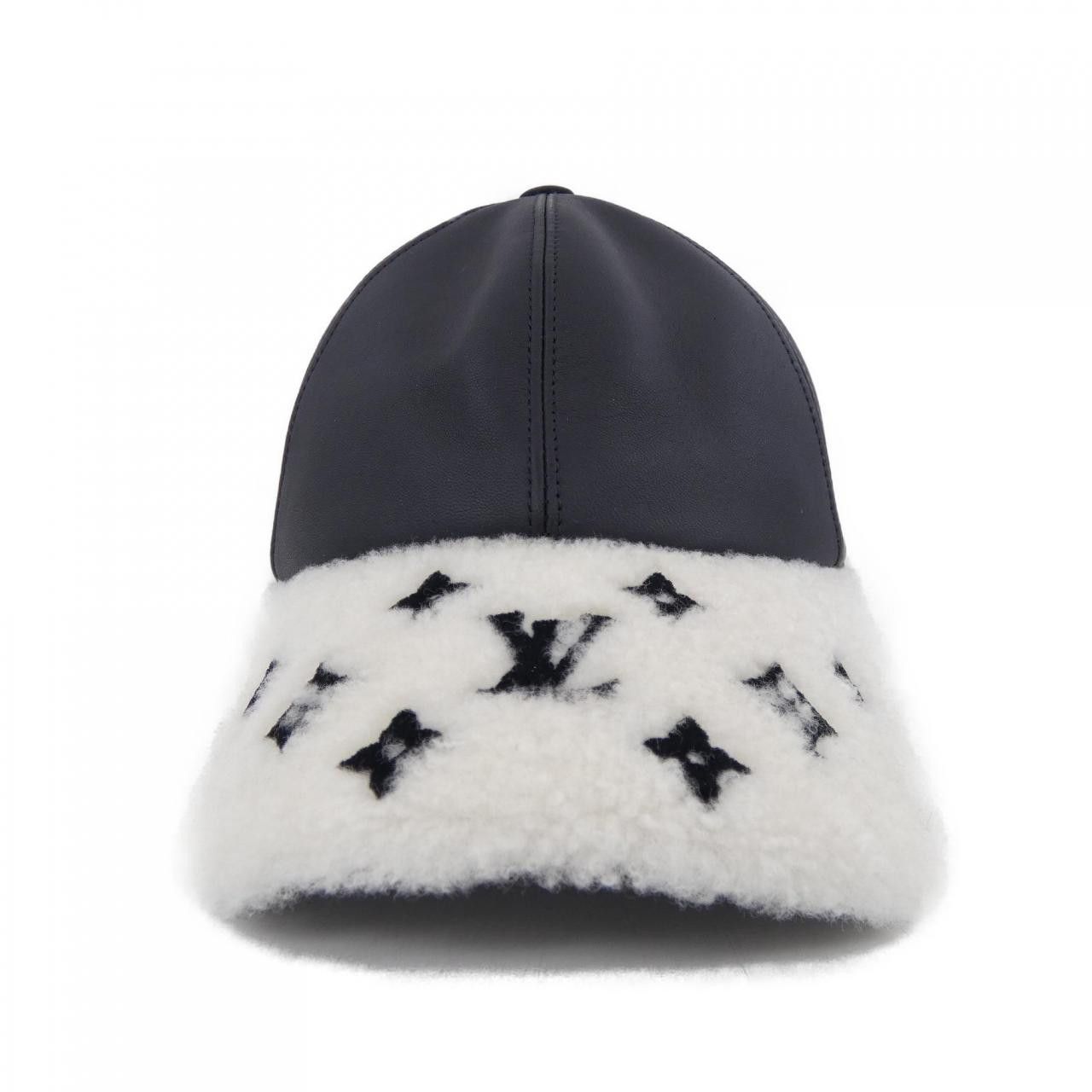 Louis Vuitton Louis Vuitton Louis Vuitton Shearling Visor Cap Fur Hats M00493 DUTY FREE for USA Size ONE SIZE - 2 Thumbnail