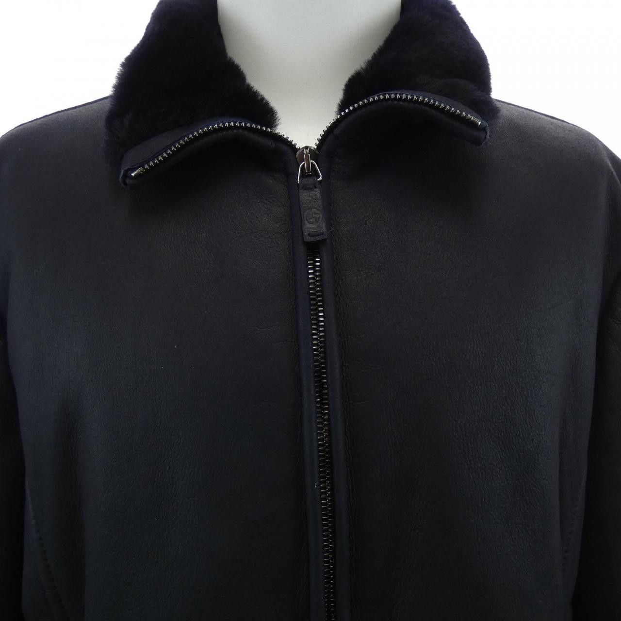 Giorgio Armani Giorgio Armani Giorgio Armani Shearling Jacket Fur Outerwear 4SR13P 4SP19 DUTY FREE for USA Size ONE SIZE - 5 Thumbnail