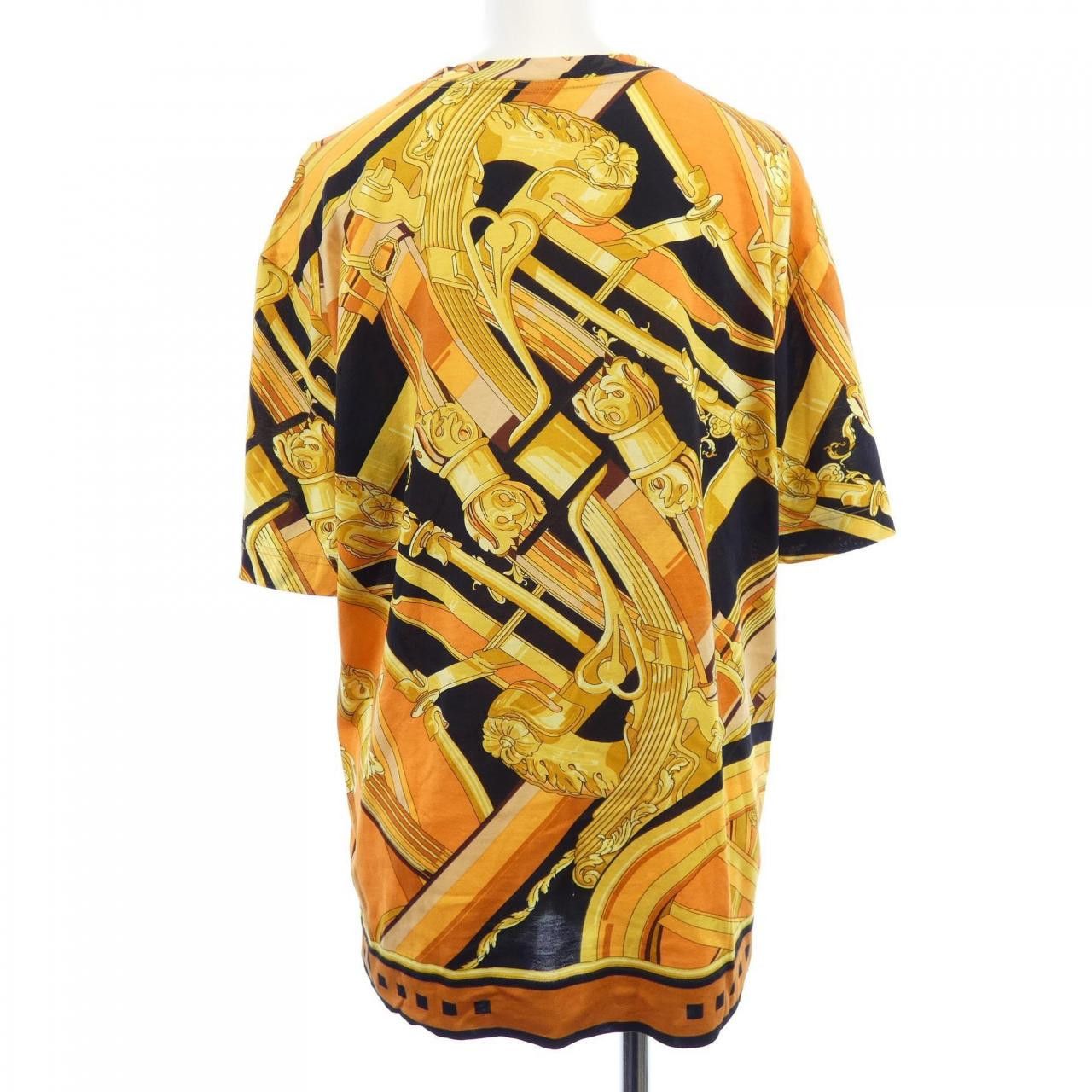 Hermes Hermes Hermes RYTHMES Cotton TShirt Textile T-Shirts DUTY FREE for USA Size ONE SIZE - 2 Thumbnail