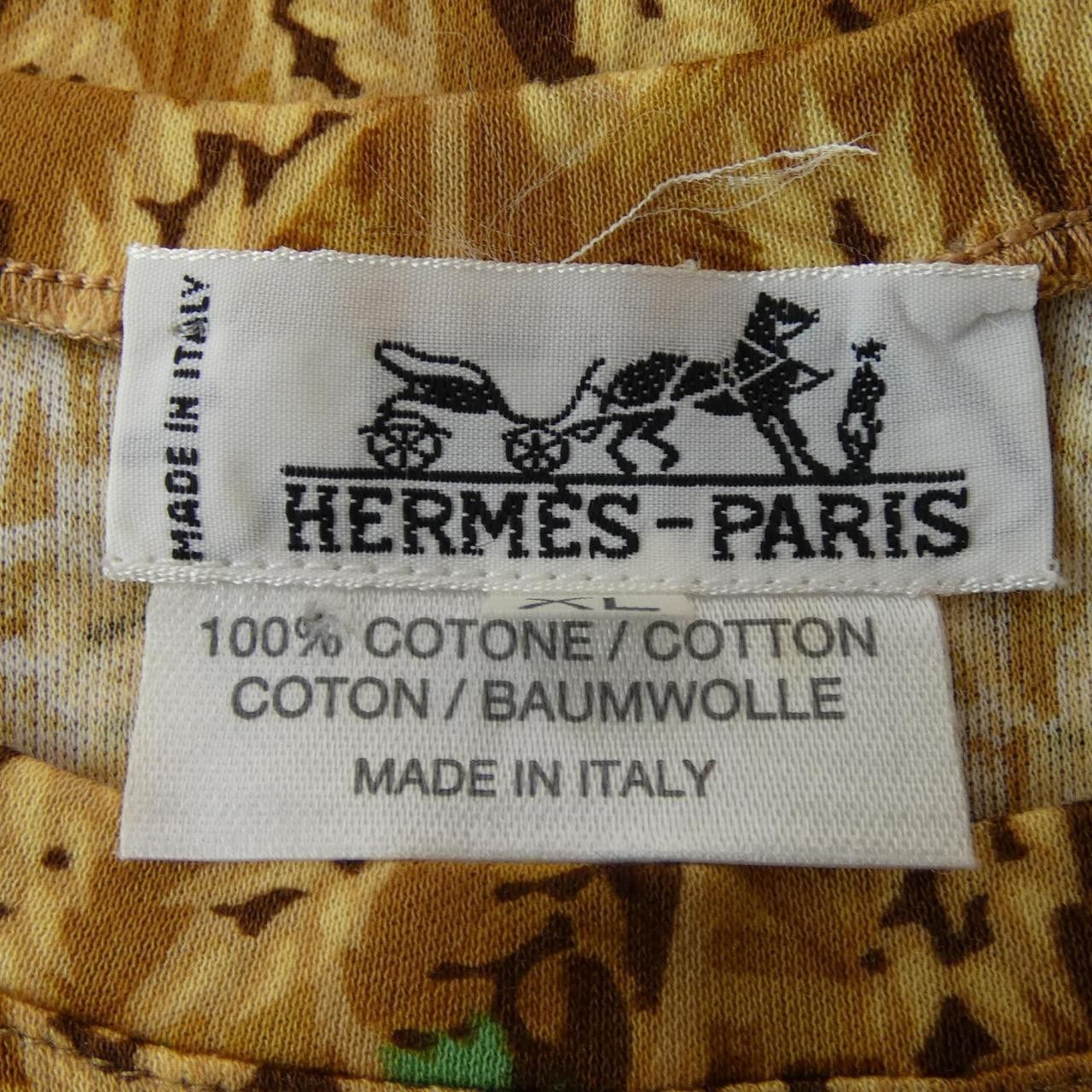 Hermes Hermes Hermes LAPINS DANS UN CHAMP Cotton TShirt Textile T-Shirts DUTY FREE for USA Size ONE SIZE - 3 Thumbnail