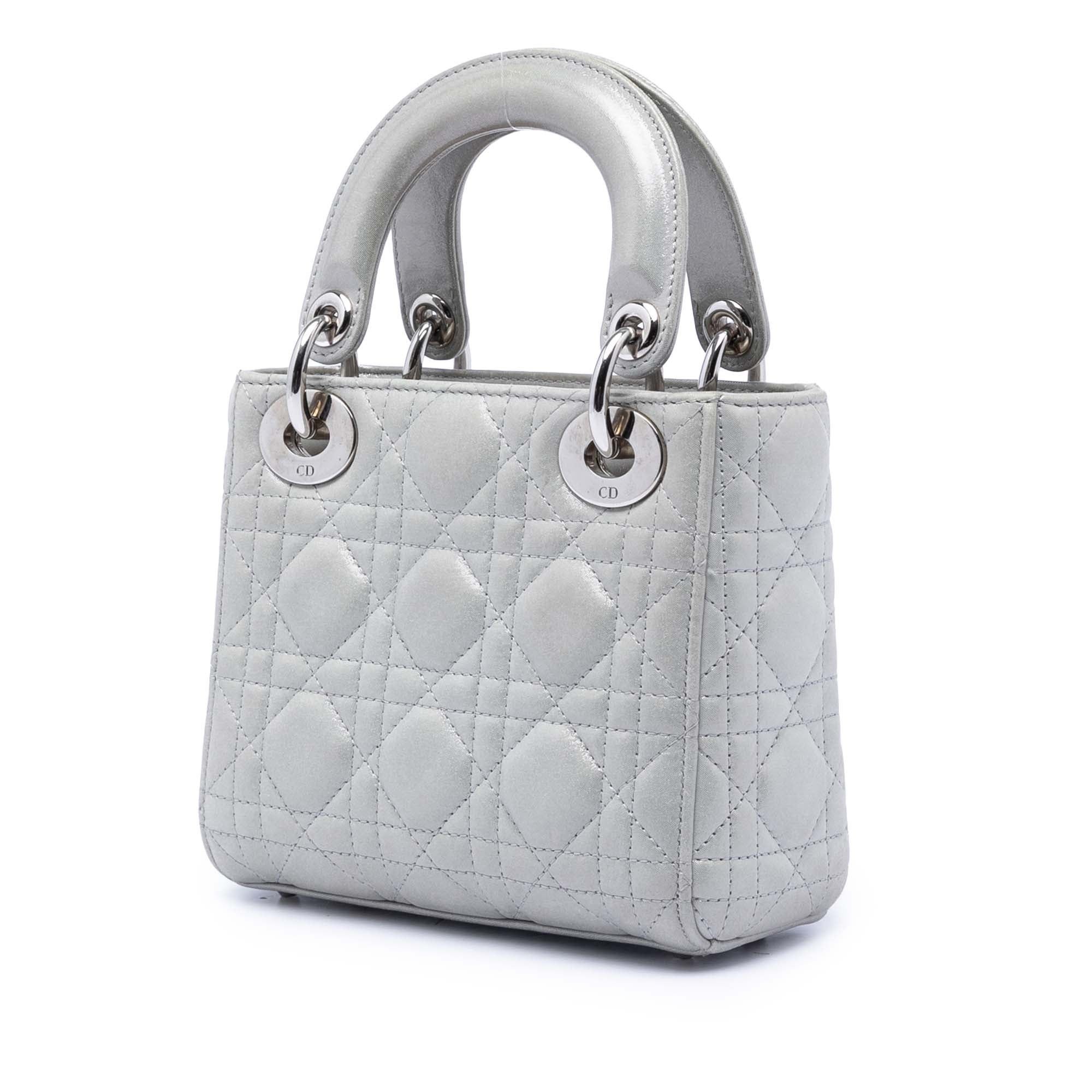 Dior Mini Iridescent Lambskin Cannage Lady Dior Size ONE SIZE - 2 Thumbnail