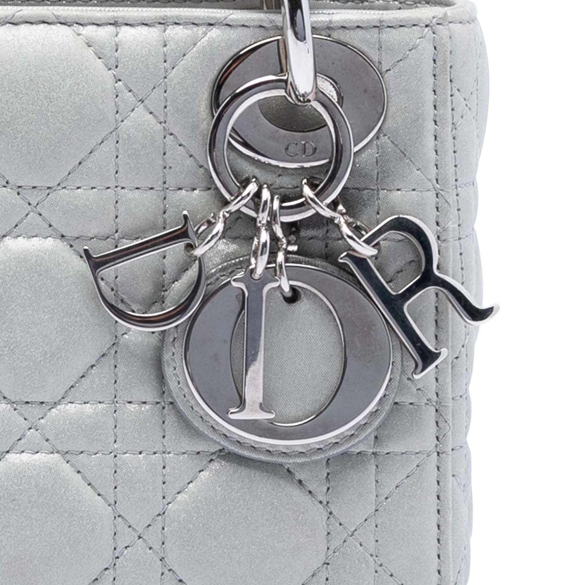 Dior Mini Iridescent Lambskin Cannage Lady Dior Size ONE SIZE - 7 Thumbnail