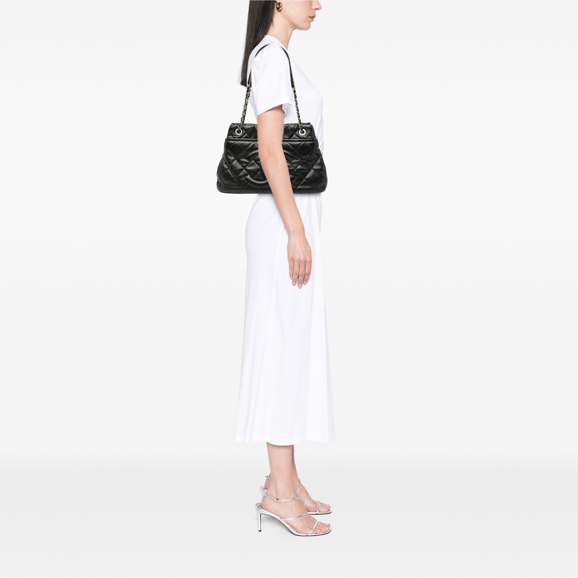 Chanel Quilted Caviar Soft Shopper Tote Size ONE SIZE - 7 Thumbnail