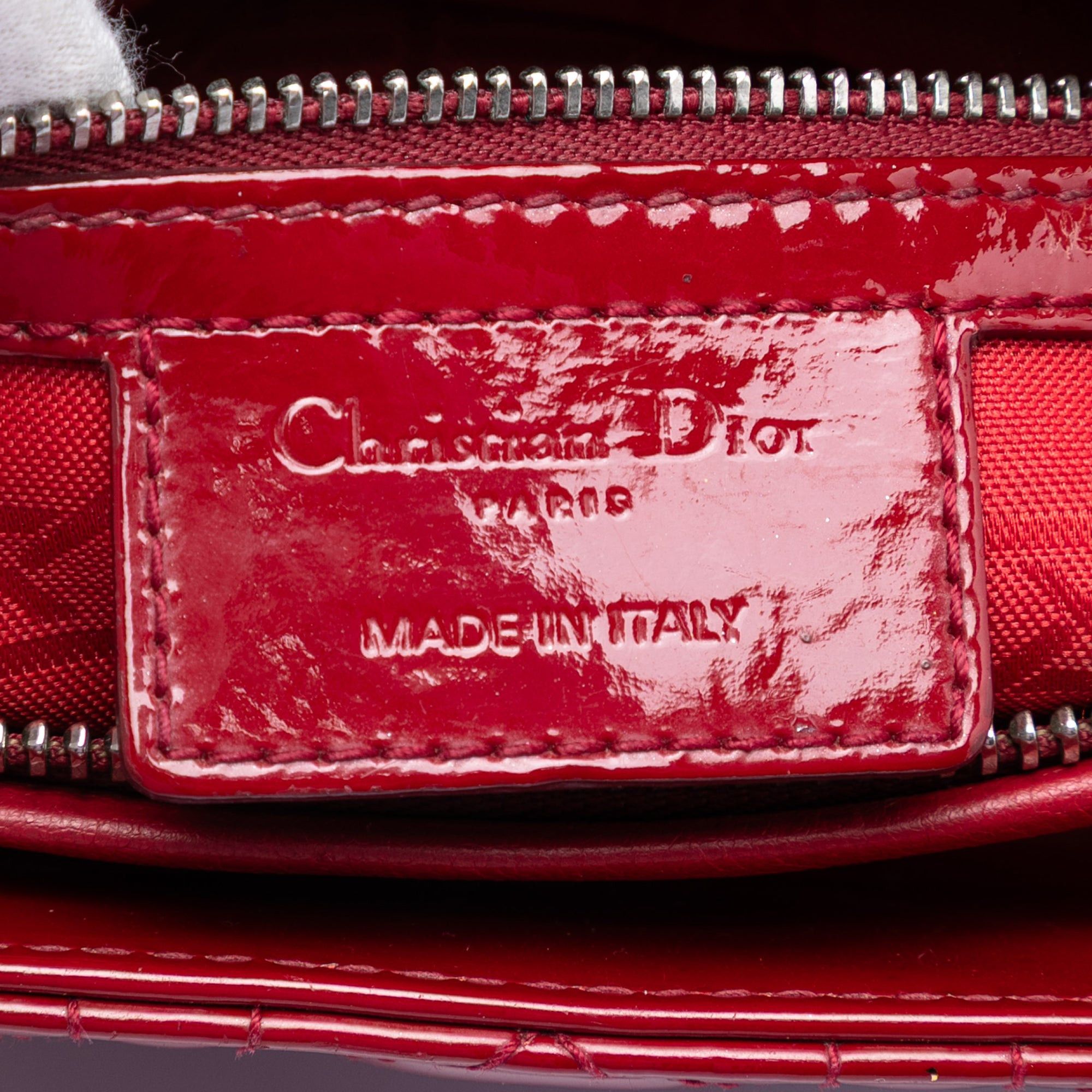 Dior Medium Patent Cannage Lady Dior Size ONE SIZE - 5 Thumbnail