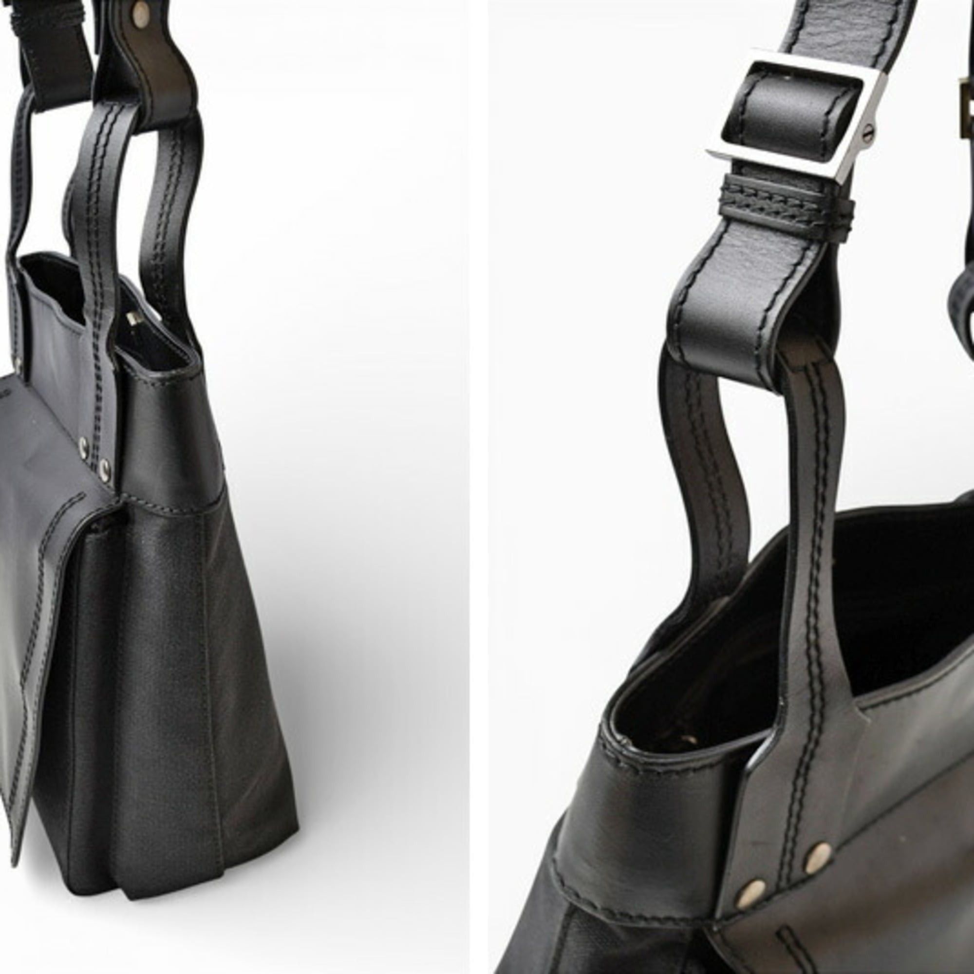 Gucci Gucci Shoulder Bag, GUCCI Crossbody Leather, Black, 106300 Size ONE SIZE - 3 Thumbnail