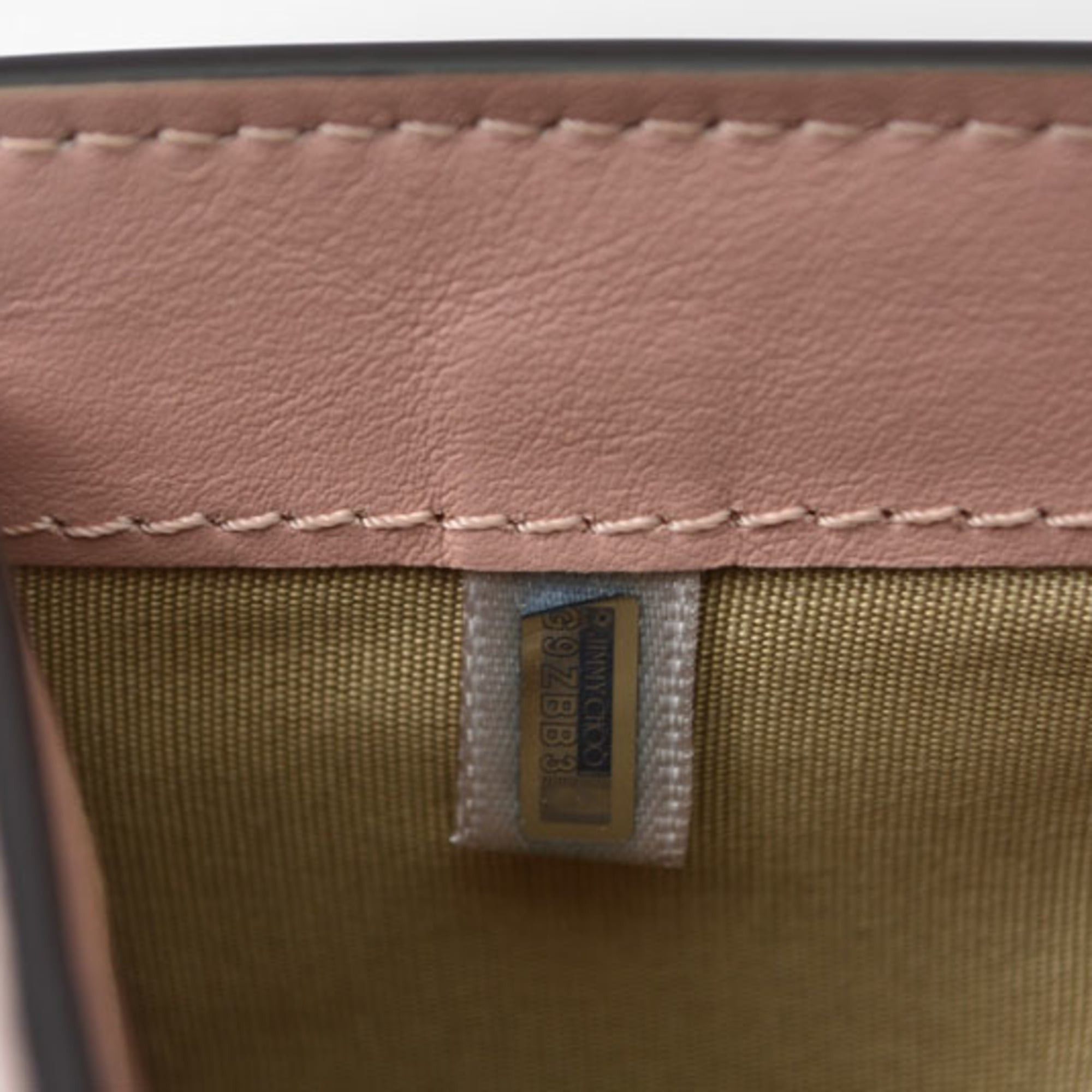 Jimmy Choo Jimmy Choo Hanni mini bifold wallet in calf leather with pink star studs. Size ONE SIZE - 8 Thumbnail