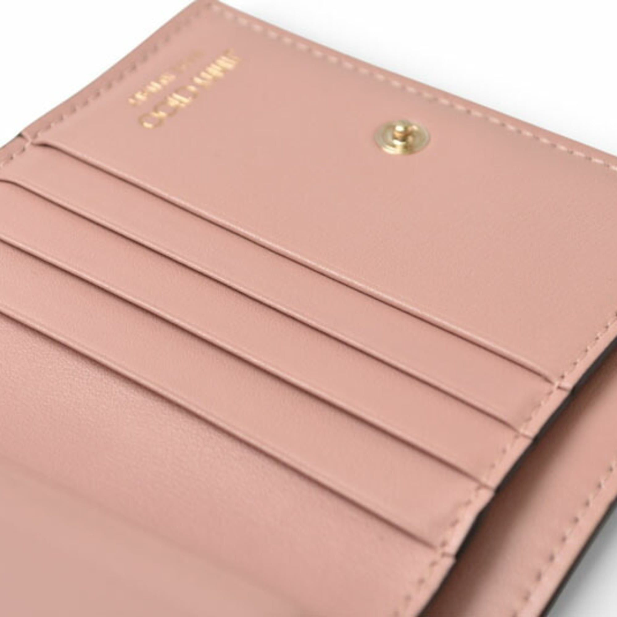Jimmy Choo Jimmy Choo Hanni mini bifold wallet in calf leather with pink star studs. Size ONE SIZE - 15 Thumbnail