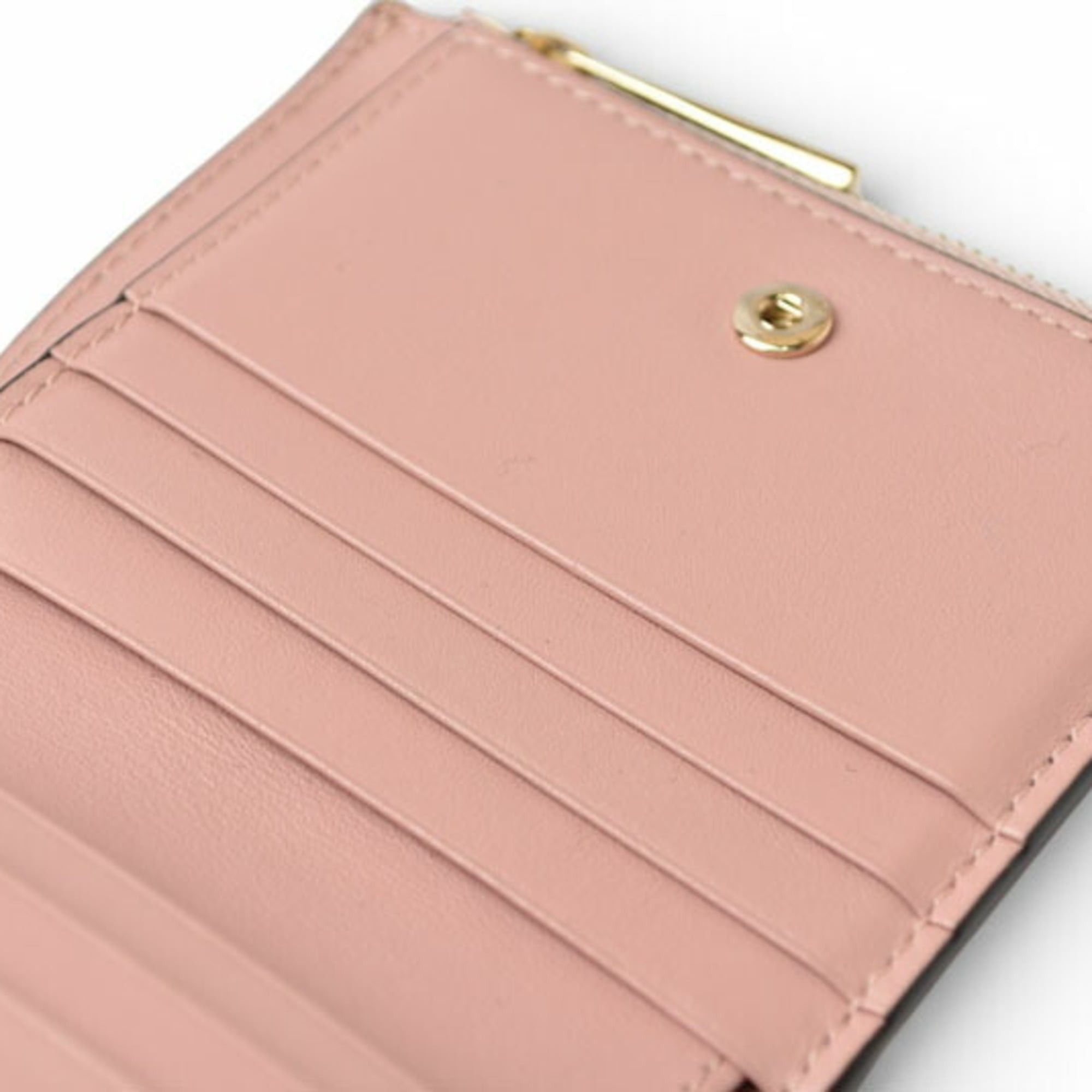 Jimmy Choo Jimmy Choo Hanni mini bifold wallet in calf leather with pink star studs. Size ONE SIZE - 14 Thumbnail