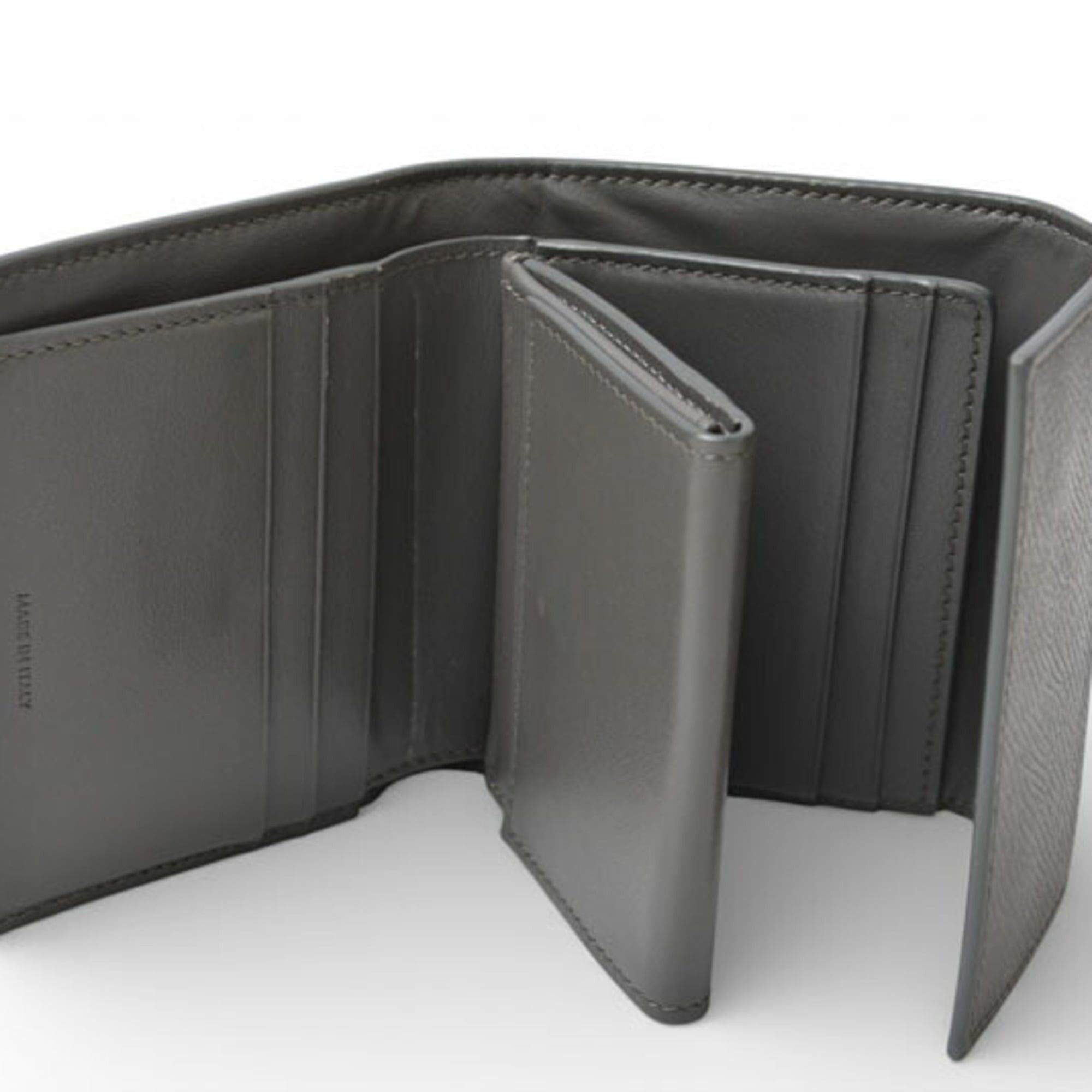 Celine Celine Women's Small Trifold Wallet, Gray, 10B57 Size ONE SIZE - 10 Thumbnail