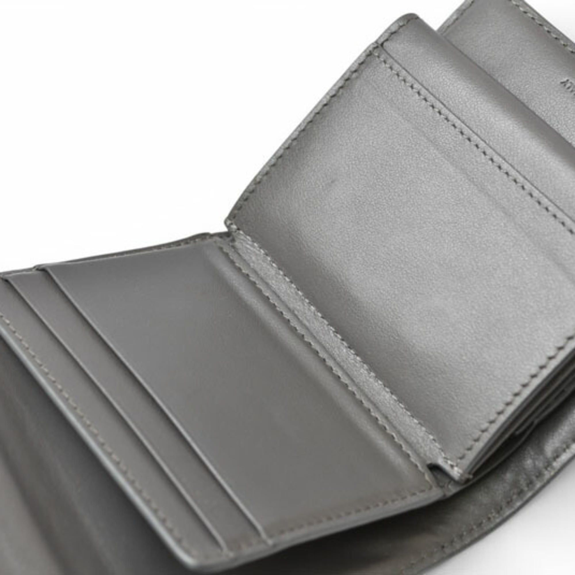 Celine Celine Women's Small Trifold Wallet, Gray, 10B57 Size ONE SIZE - 12 Thumbnail