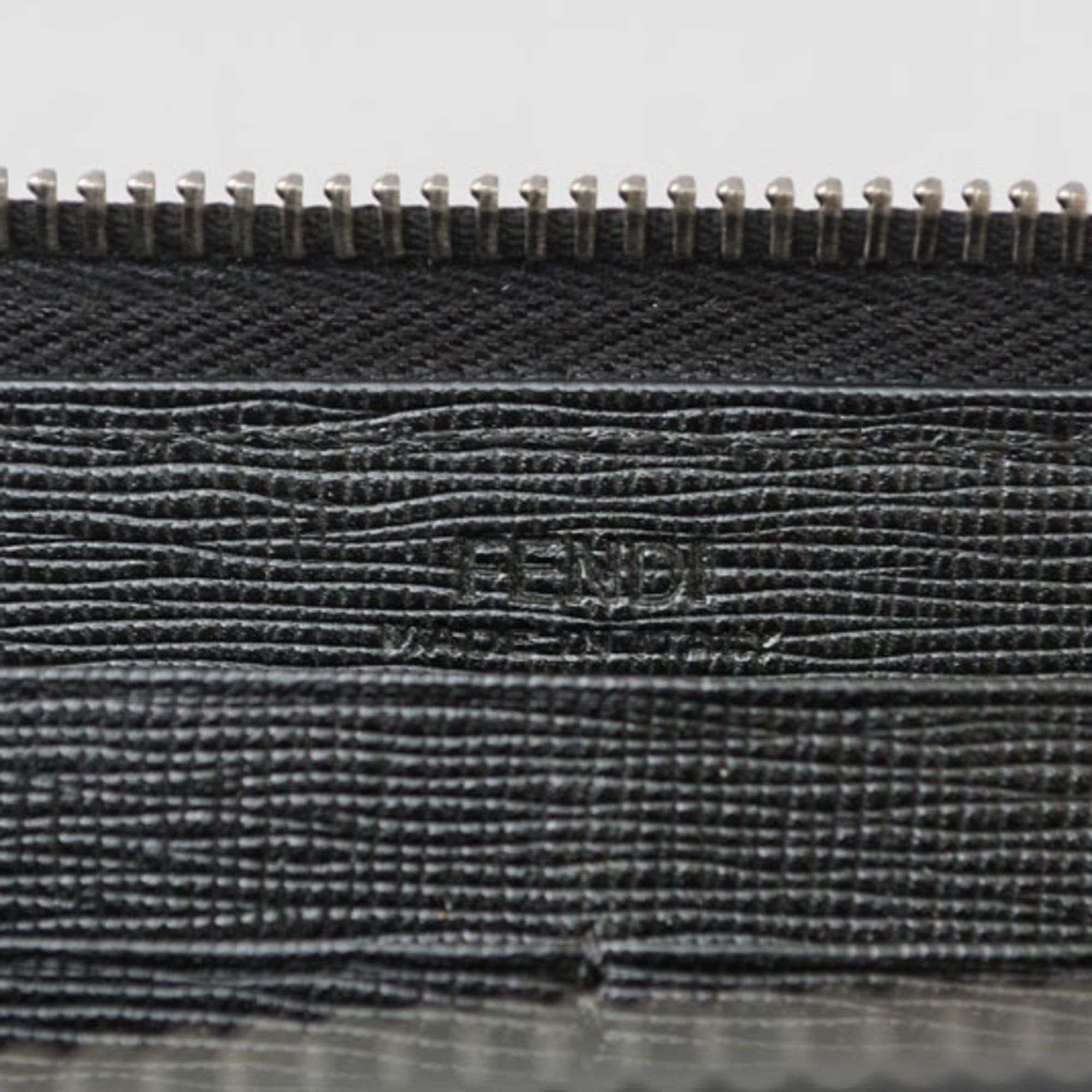 Fendi Fendi Karlito Wallet, FENDI Long Wallet by Karl Lagerfeld, Black and Silver, 8M0299 Size ONE SIZE - 10 Thumbnail