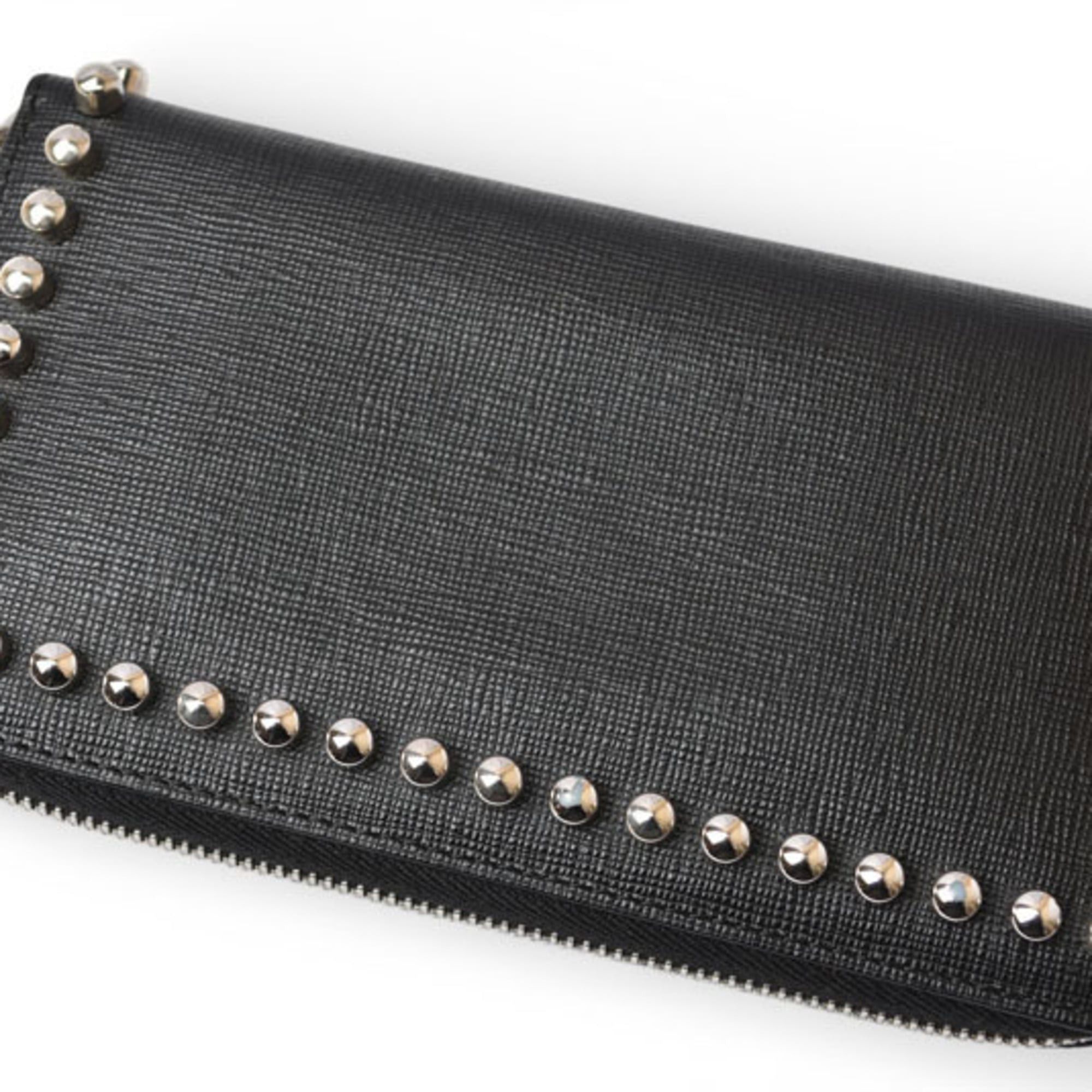 Fendi Fendi Karlito Wallet, FENDI Long Wallet by Karl Lagerfeld, Black and Silver, 8M0299 Size ONE SIZE - 4 Thumbnail
