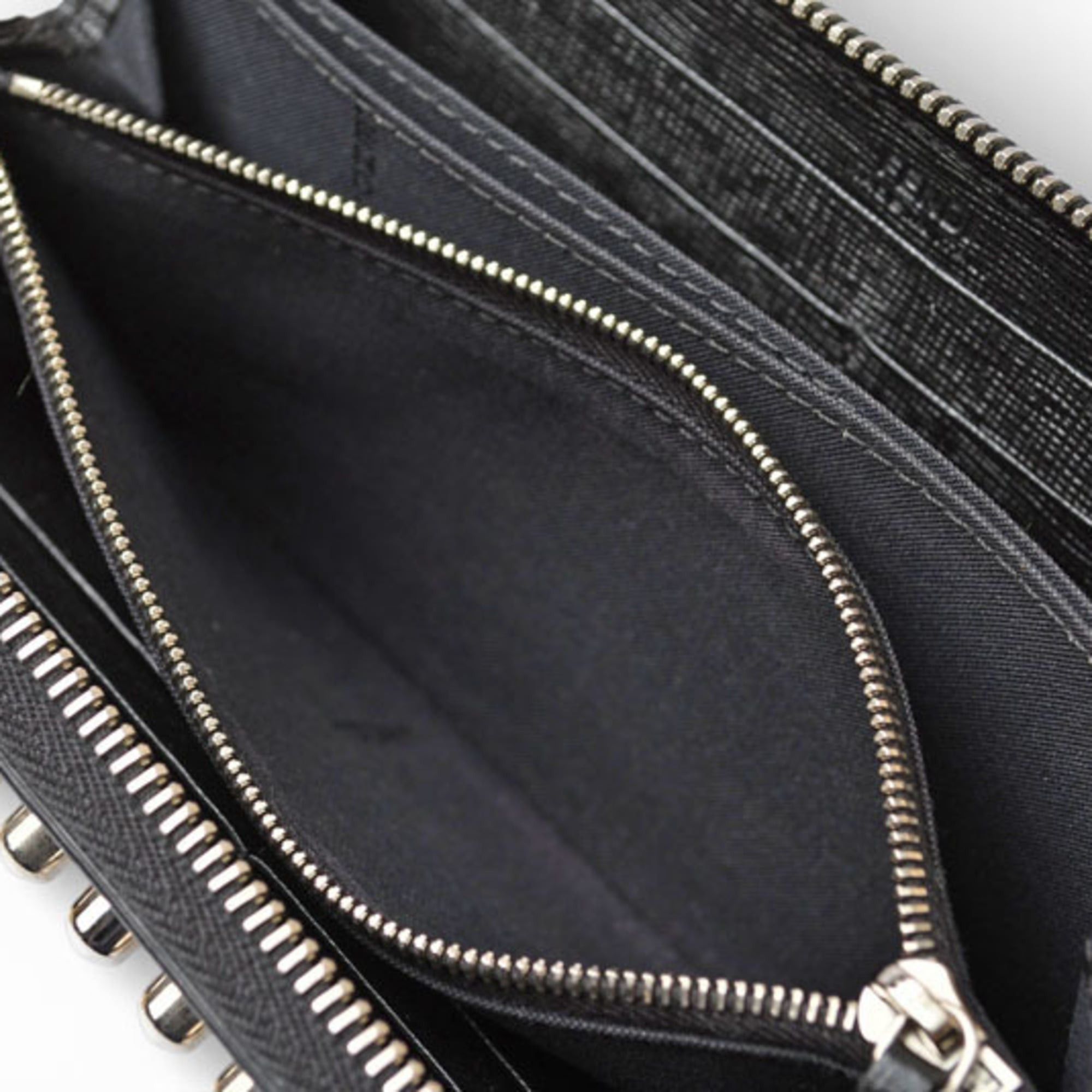 Fendi Fendi Karlito Wallet, FENDI Long Wallet by Karl Lagerfeld, Black and Silver, 8M0299 Size ONE SIZE - 8 Thumbnail