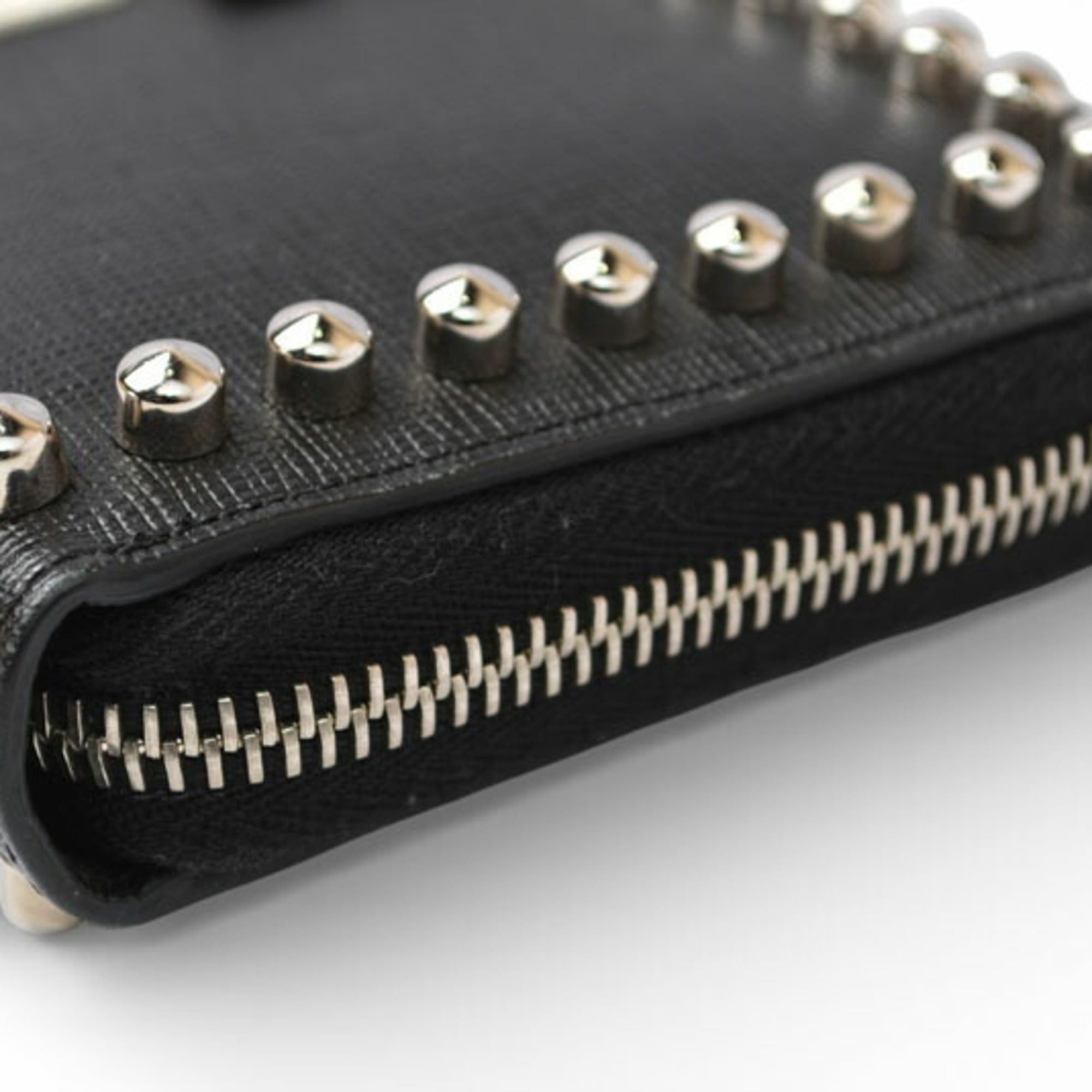 Fendi Fendi Karlito Wallet, FENDI Long Wallet by Karl Lagerfeld, Black and Silver, 8M0299 Size ONE SIZE - 6 Thumbnail