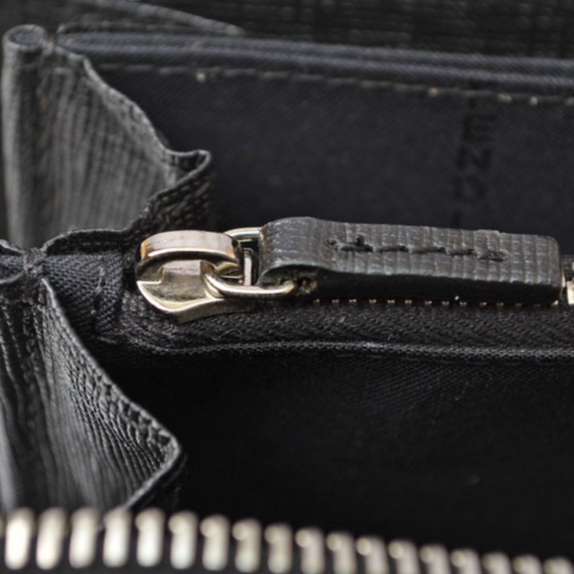 Fendi Fendi Karlito Wallet, FENDI Long Wallet by Karl Lagerfeld, Black and Silver, 8M0299 Size ONE SIZE - 11 Thumbnail