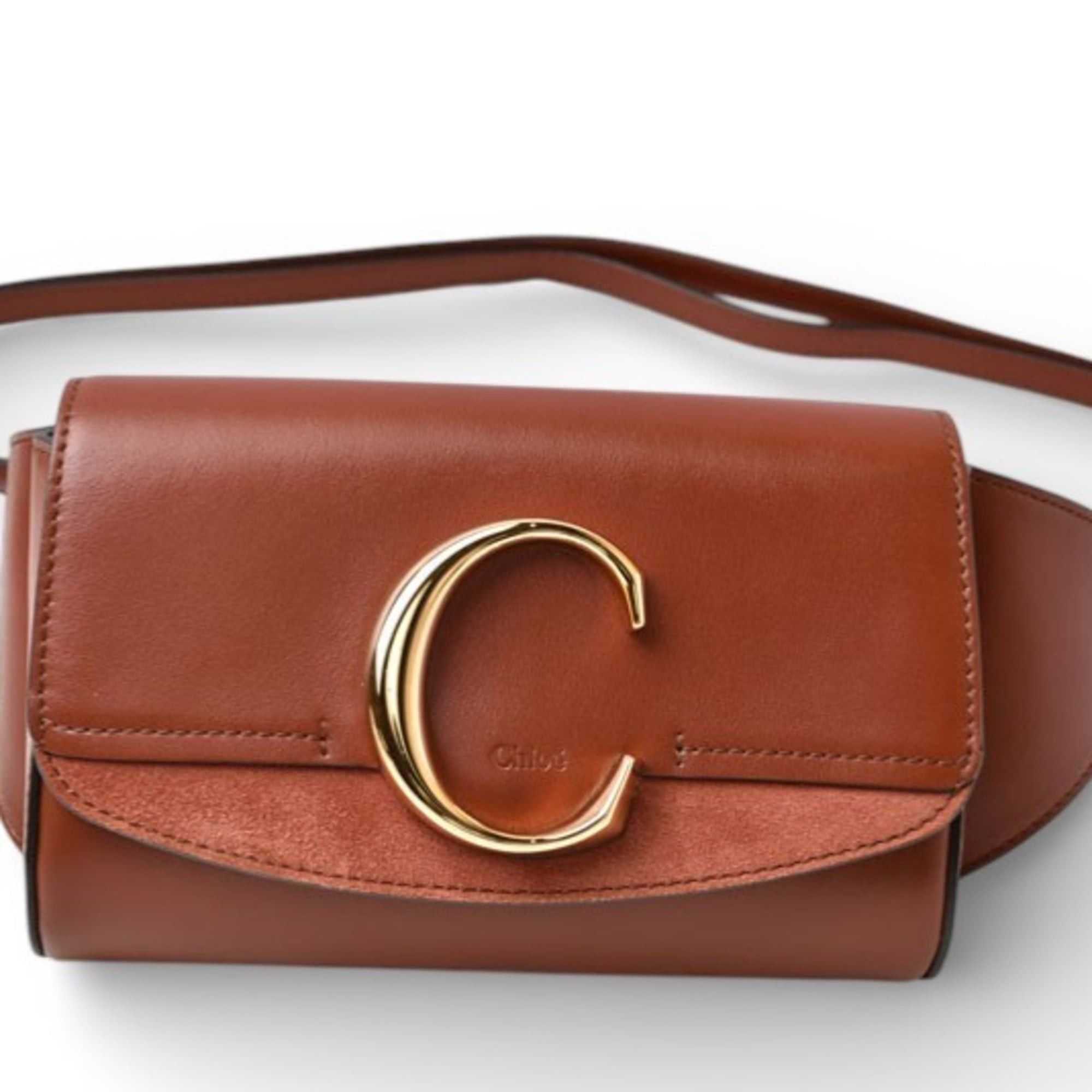 Chloe Chloé Chloe C brown leather shoulder bag/waist bag Size ONE SIZE - 2 Thumbnail