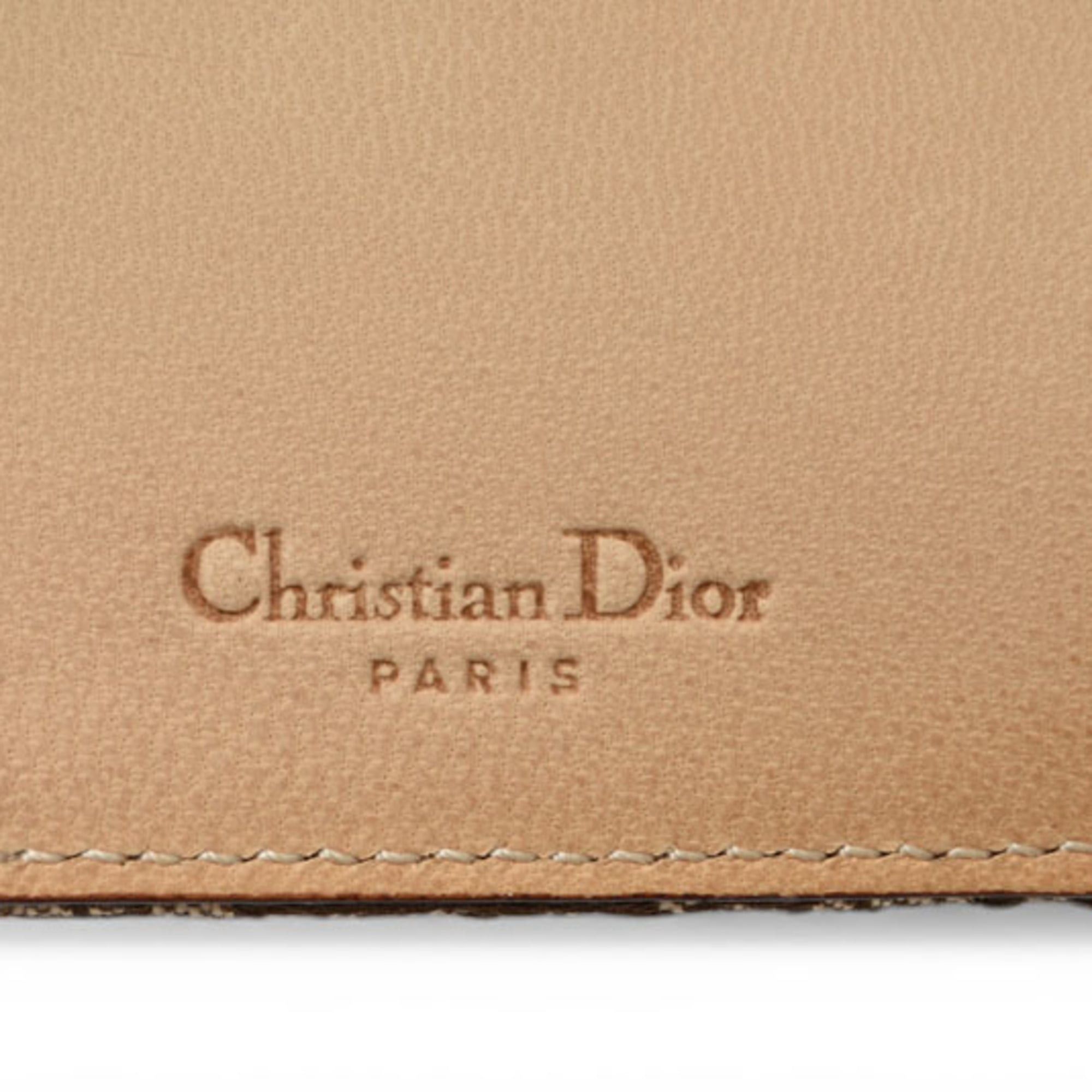 Dior Christian Dior Key Case, Street Chic, Beige Jacquard Leather Size ONE SIZE - 8 Thumbnail