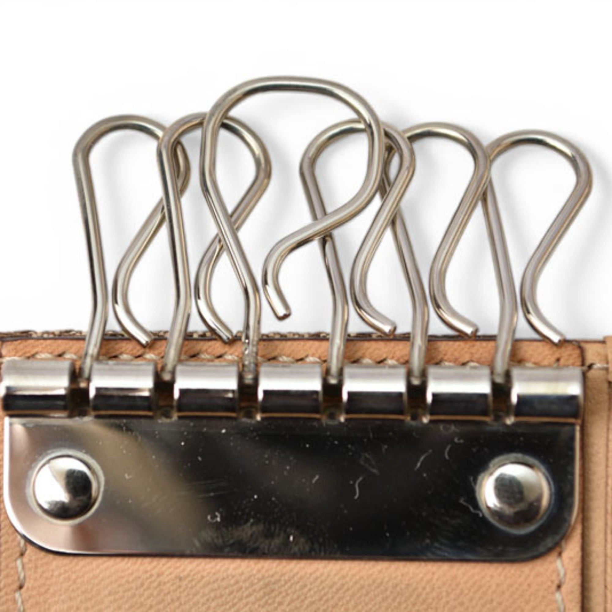 Dior Christian Dior Key Case, Street Chic, Beige Jacquard Leather Size ONE SIZE - 7 Thumbnail