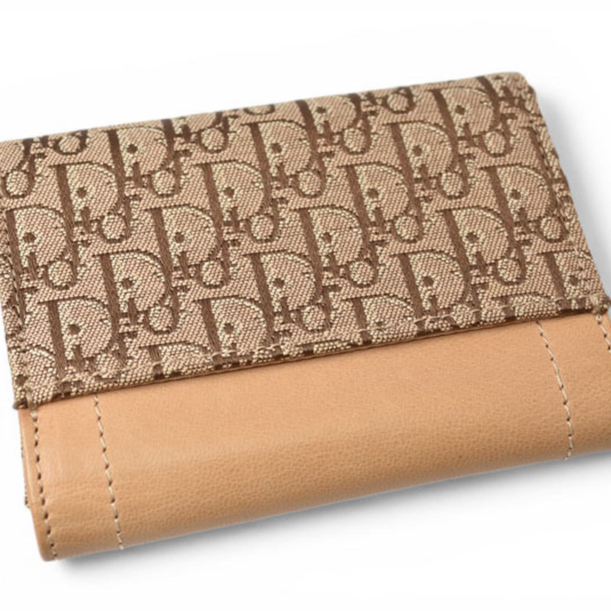Dior Christian Dior Key Case, Street Chic, Beige Jacquard Leather Size ONE SIZE - 12 Thumbnail