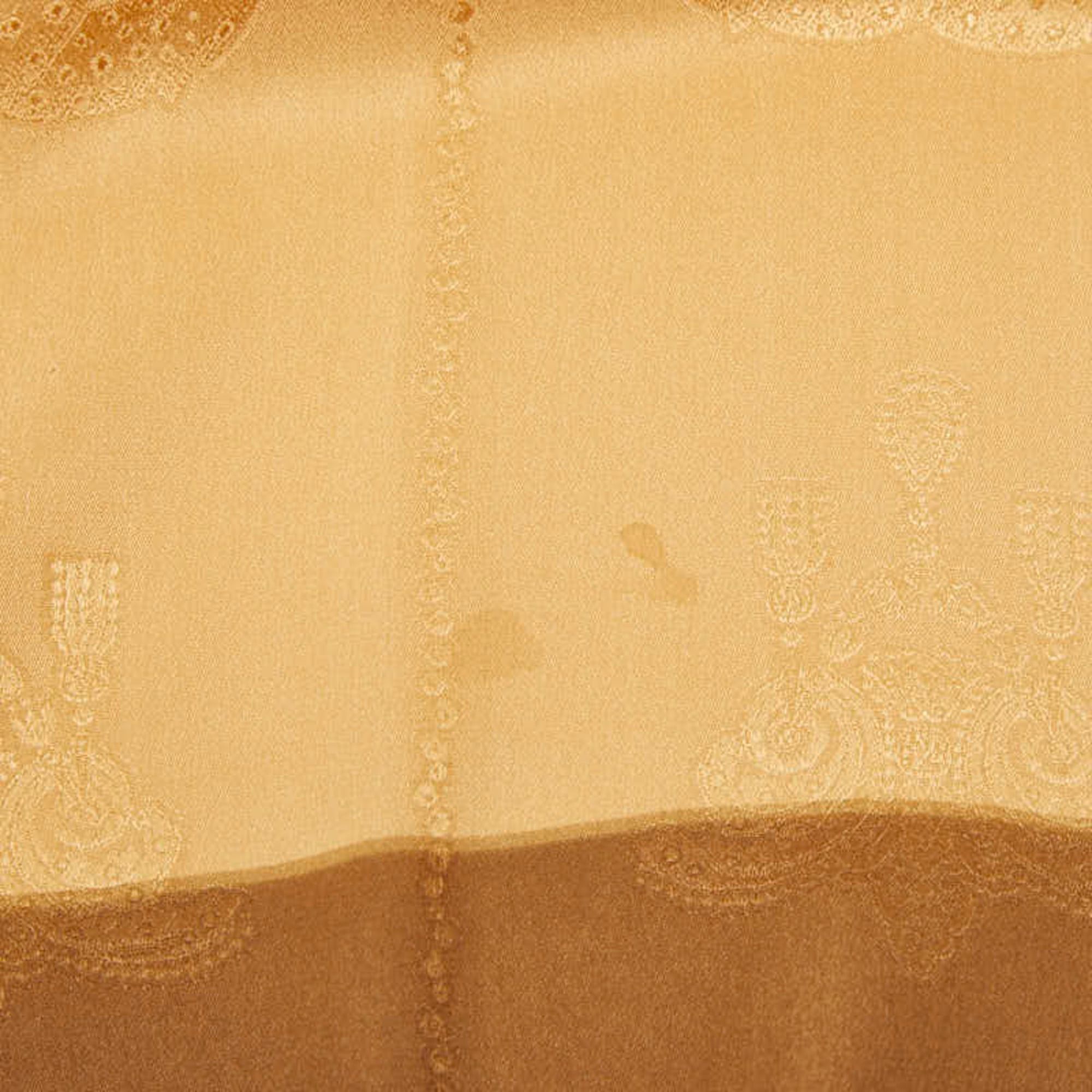 Cartier Cartier all-over print scarf/muffler, brown silk, women's. Size ONE SIZE - 3 Thumbnail