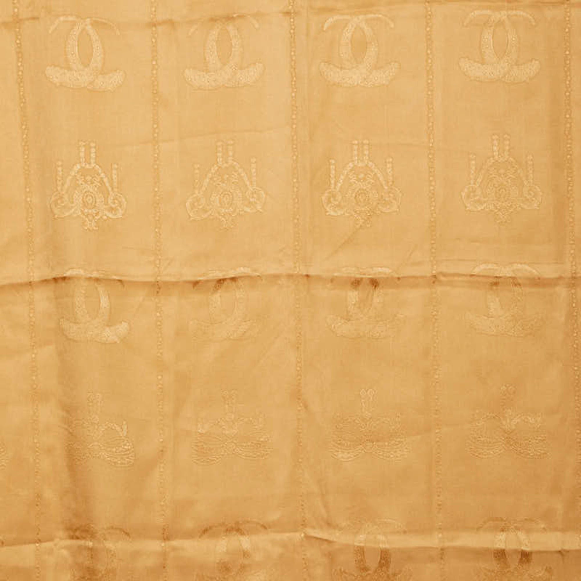 Cartier Cartier all-over print scarf/muffler, brown silk, women's. Size ONE SIZE - 2 Thumbnail