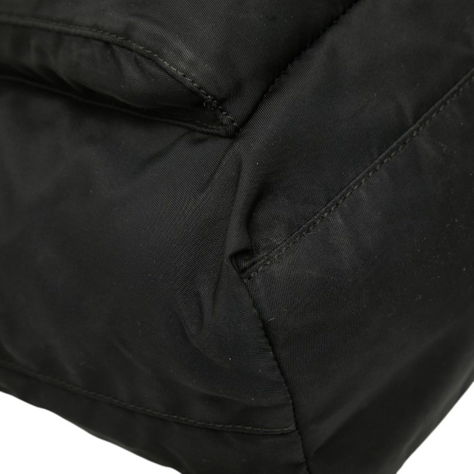 Prada Prada Triangle Logo Plate Handbag, Black Nylon, Women's PRADA Size ONE SIZE - 5 Thumbnail