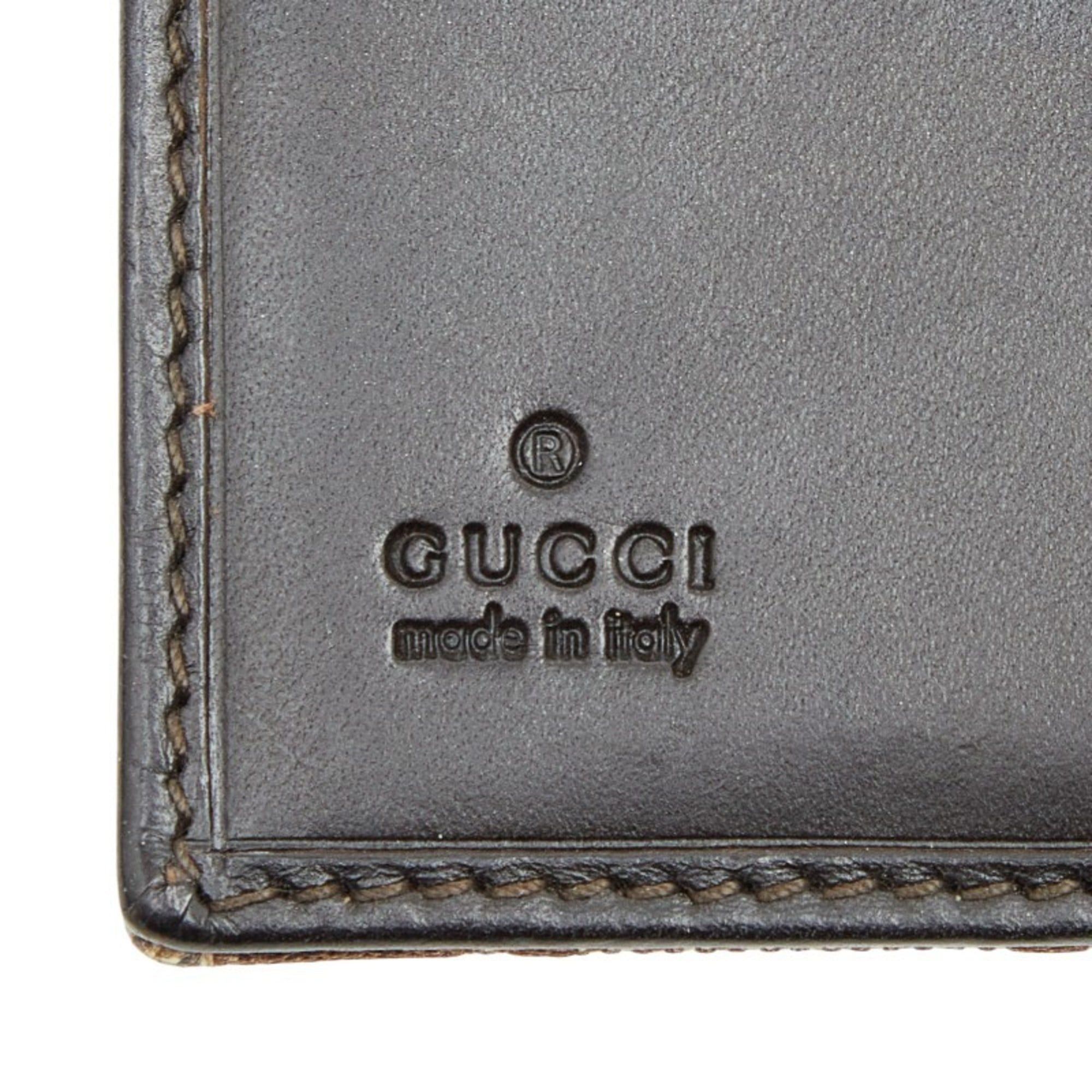 Gucci Gucci GG Canvas Jackie Sherry Line Bi-fold Wallet 05470 Beige Multicolor Leather Women's GUCCI Size ONE SIZE - 11 Thumbnail