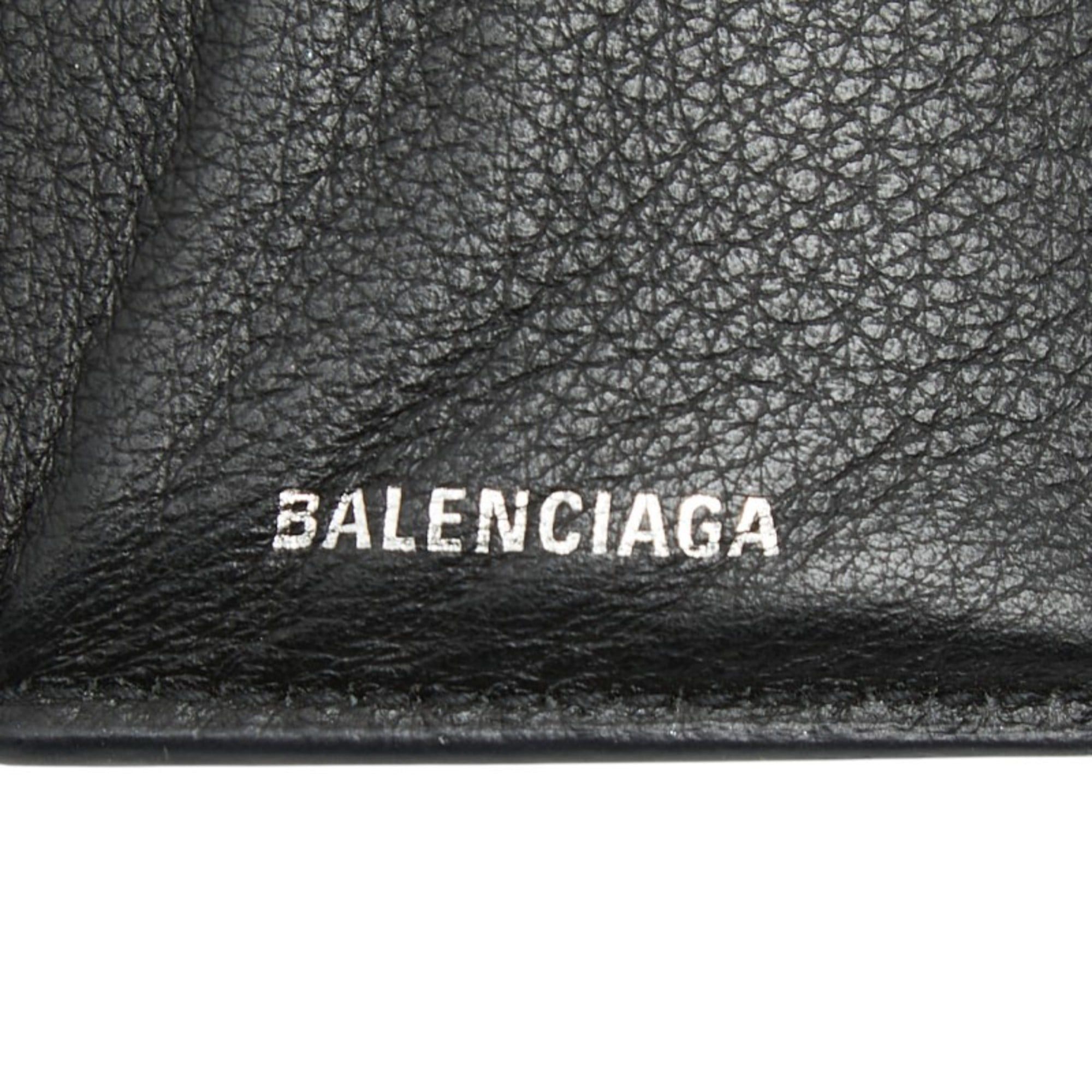 Balenciaga Balenciaga Paper Mini Wallet, Tri-fold Compact, 391446, Black Leather, Women's, BALENCIAGA Size ONE SIZE - 11 Thumbnail