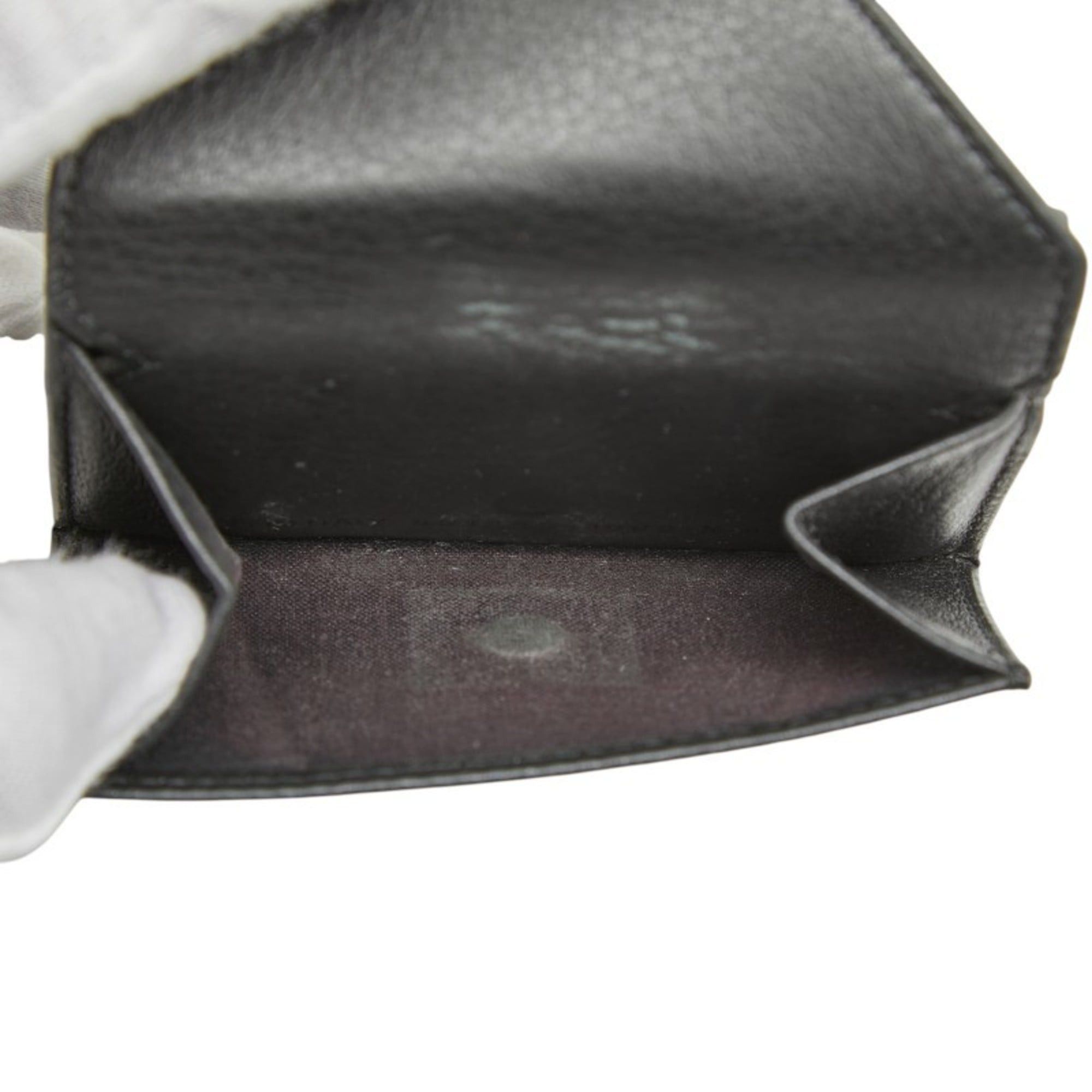 Balenciaga Balenciaga Paper Mini Wallet, Tri-fold Compact, 391446, Black Leather, Women's, BALENCIAGA Size ONE SIZE - 10 Thumbnail