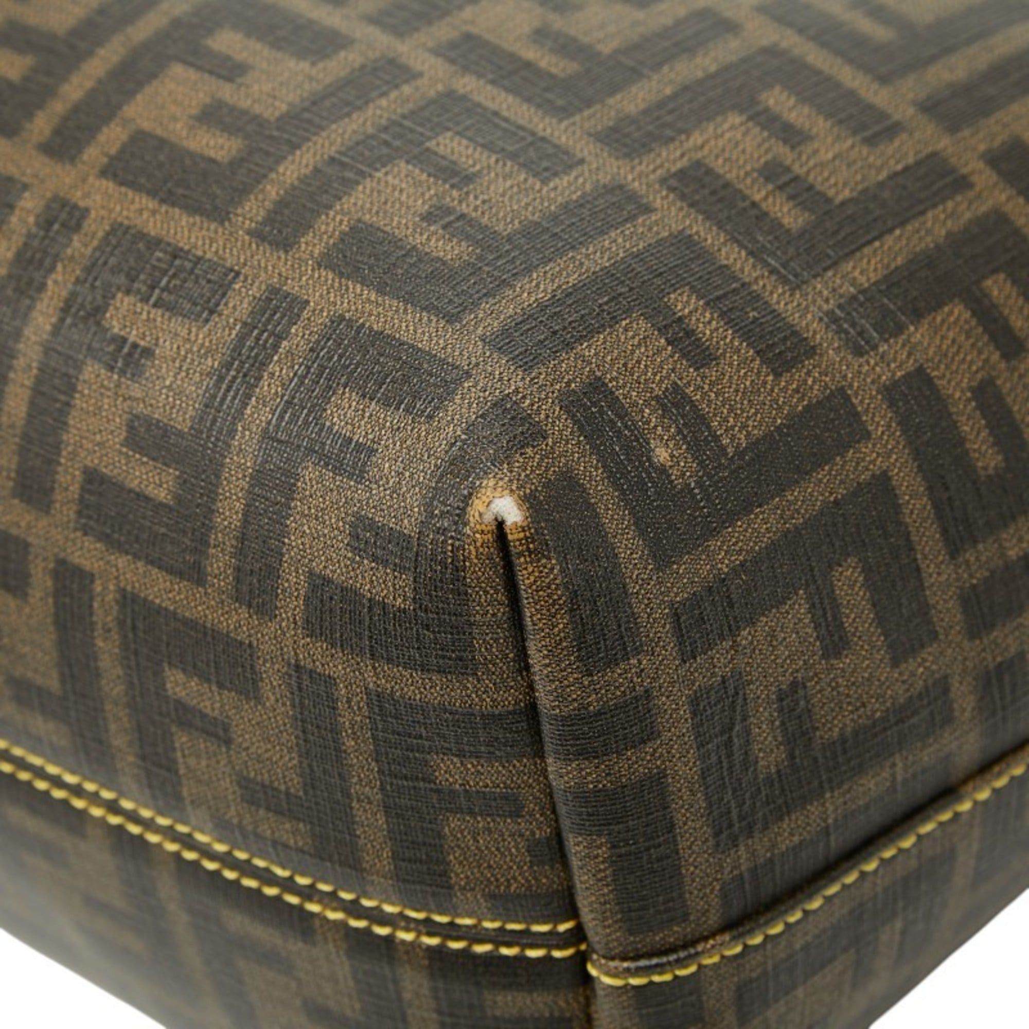 Fendi Fendi Zucca Tote Bag 8BH198 Brown Leather Women's FENDI Size ONE SIZE - 7 Thumbnail